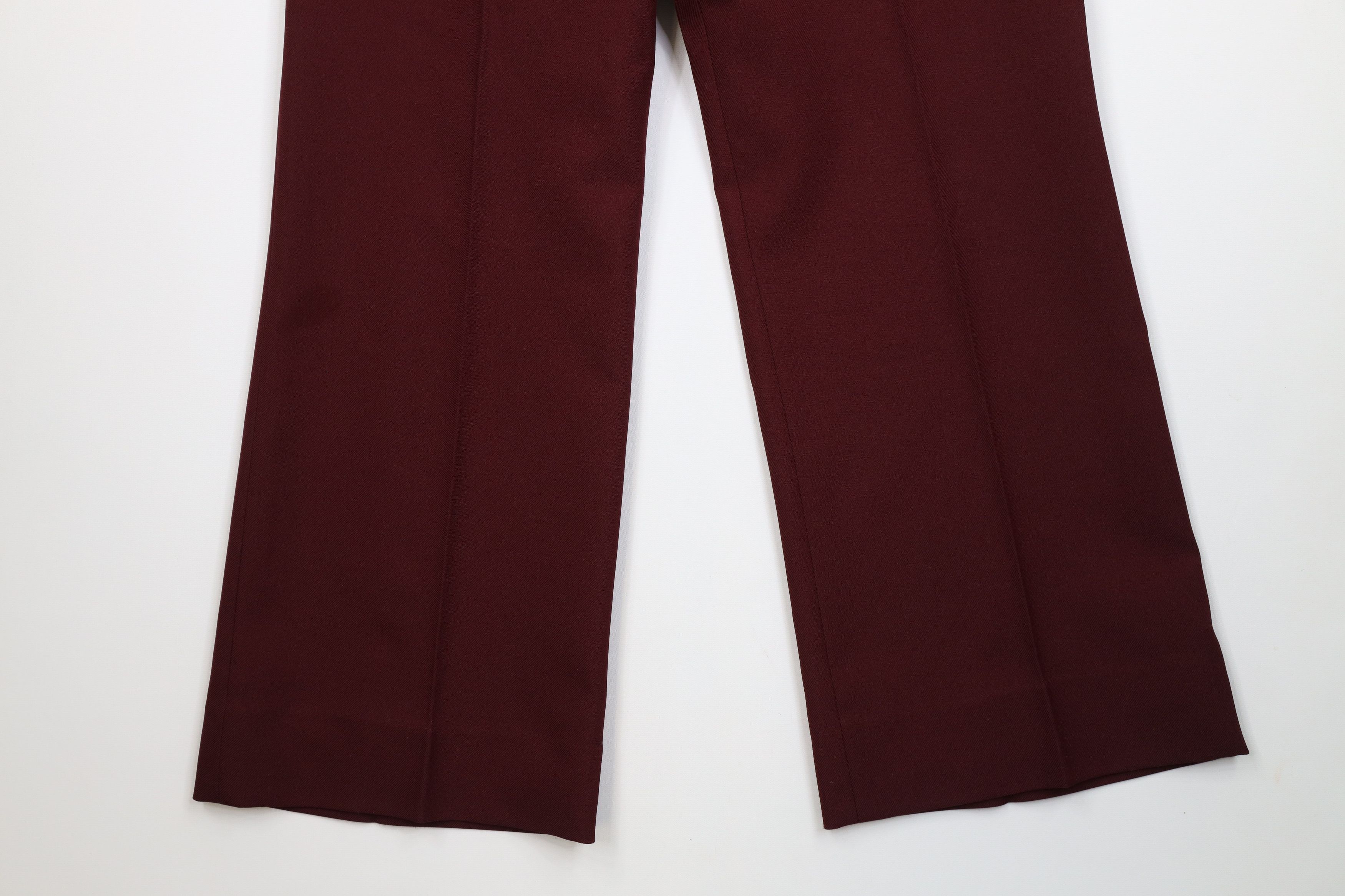 Vintage Vintage 70s Streetwear Knit Bell Bottoms Chino Pants Red USA Size 27" / US 4 / IT 40 - 4 Thumbnail