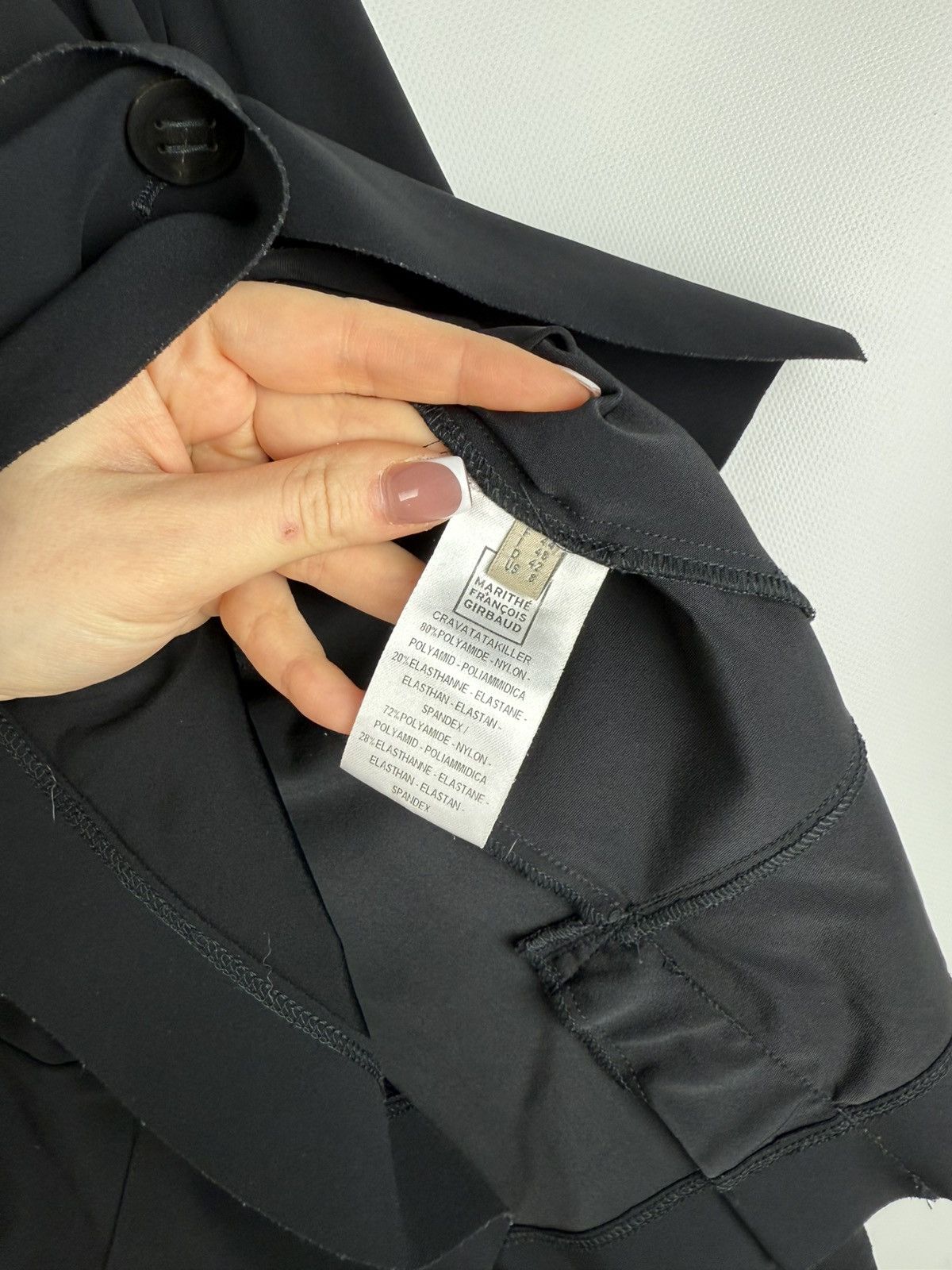Marithe + Francois Girbaud Girbaud Cravatatakiller Avant-garde Nylon Blazer Jacket Size XL / US 12-14 / IT 48-50 - 11 Thumbnail