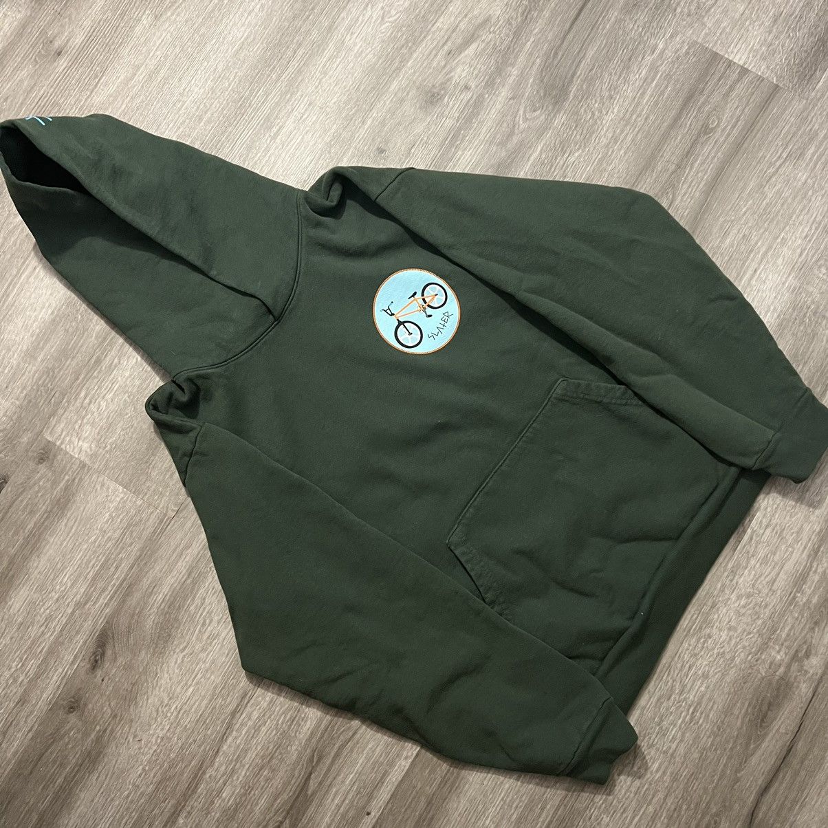 image of Golf Wang Slater Hoodie 10 Year Anniversary in Green, Men's (Size Large)