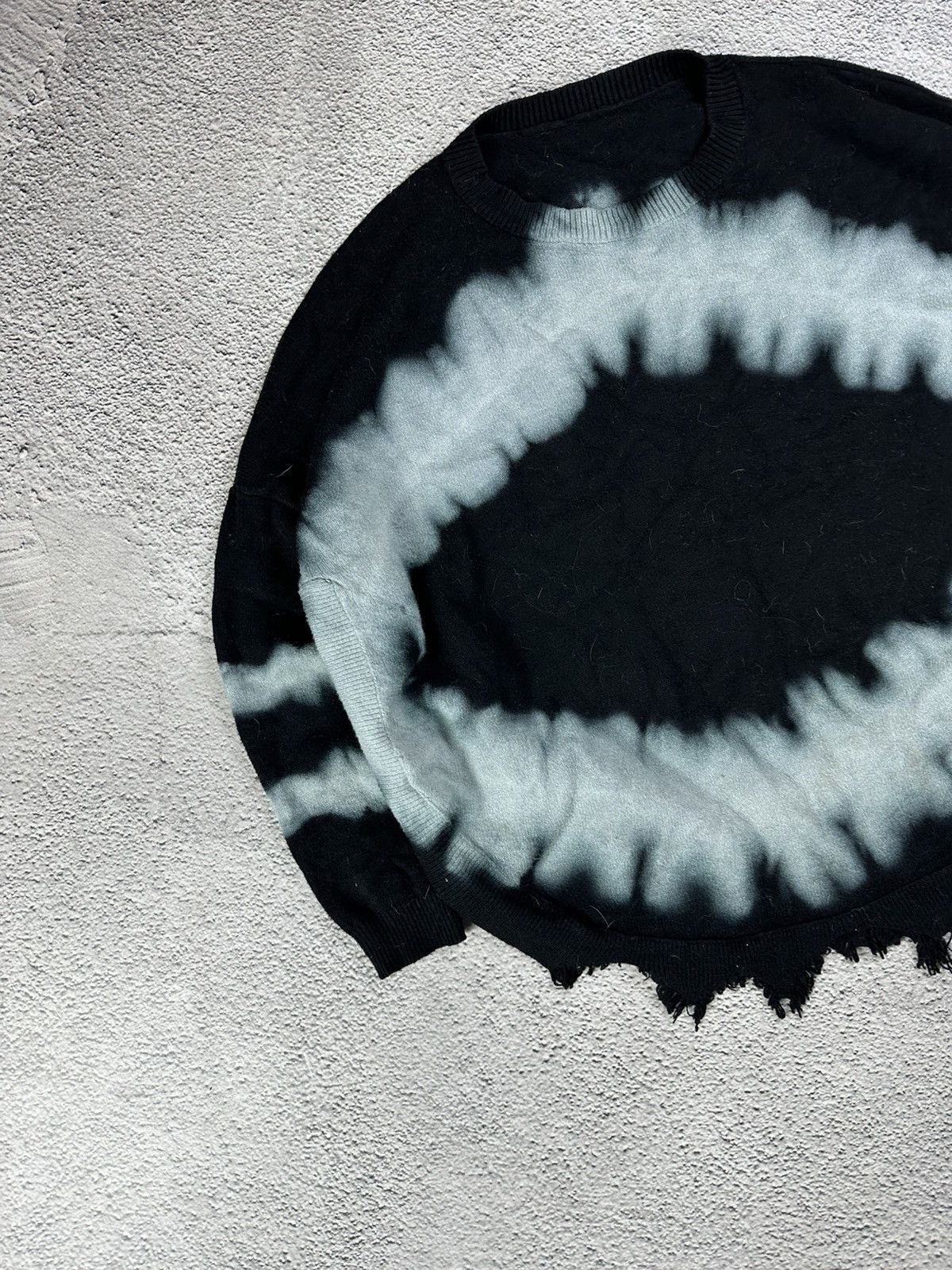 Japanese Brand Avant Garde Tie-Dye Destroyed Sweater Punk Y2K Grunge SK8 Size M / US 6-8 / IT 42-44 - 3 Thumbnail