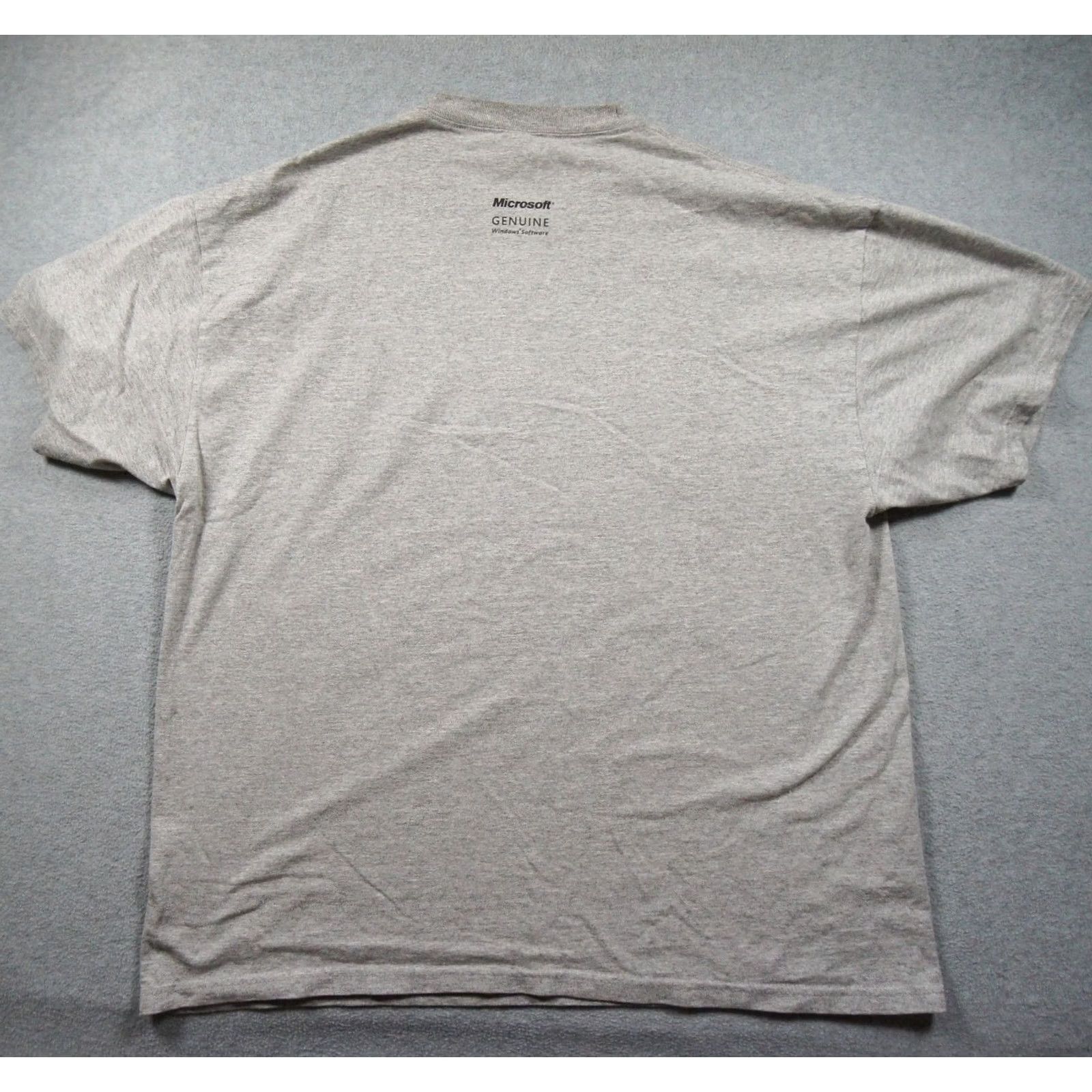 Vintage VINTAGE Microsoft Shirt Mens XL Gray Tech Tee Short Sleeve Logo Graphic T-Shirt Size US XL / EU 56 / 4 - 4 Thumbnail