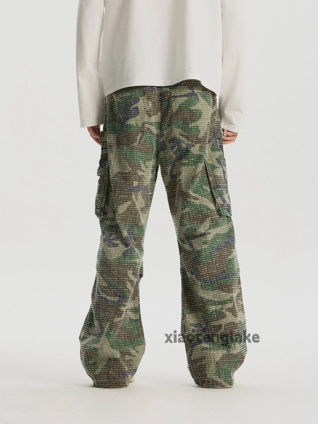 Designer × Japanese Brand × Vintage washed faded camo pattern skate hiphop cargo pants Size US 32 / EU 48 - 8 Thumbnail
