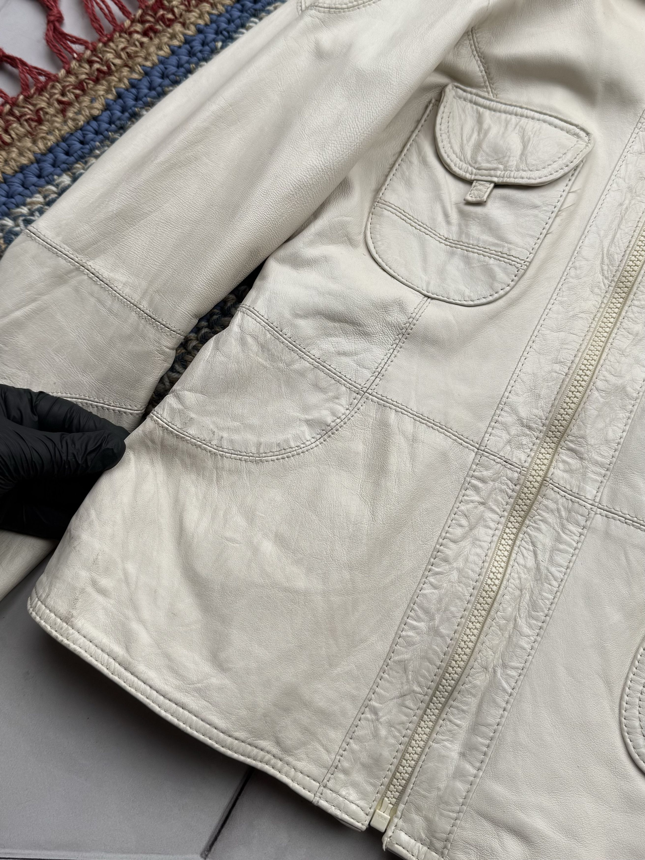 Japanese Brand Vintage Leather Jacket (E4) Size M / US 6-8 / IT 42-44 - 4 Thumbnail