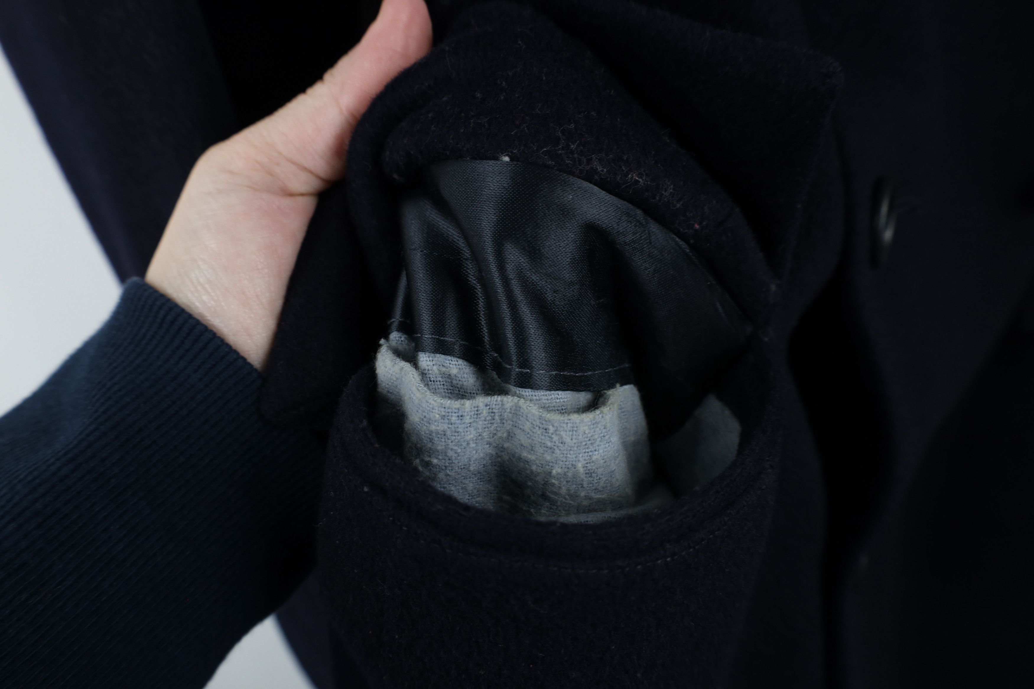 Pierre Cardin × Vintage Vintage 70s Pierre Cardin Wool Trench Coat Overcoat Navy USA Size US XL / EU 56 / 4 - 7 Thumbnail