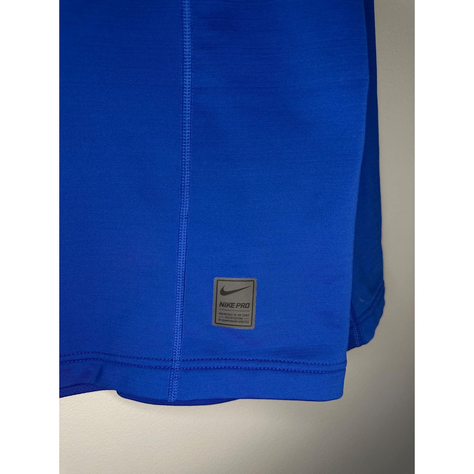 Nike Nike PRO Dri Fit Hyperwarm Fitted Compression Shirt Blue L Size US L / EU 52-54 / 3 - 6 Thumbnail