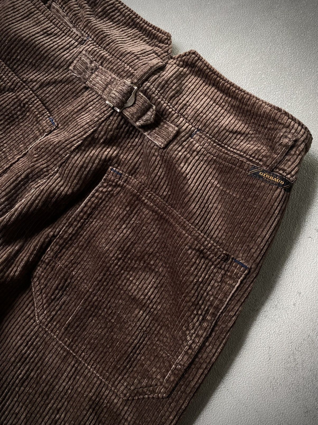 marithe francois girbaud corduroy buckle back pants