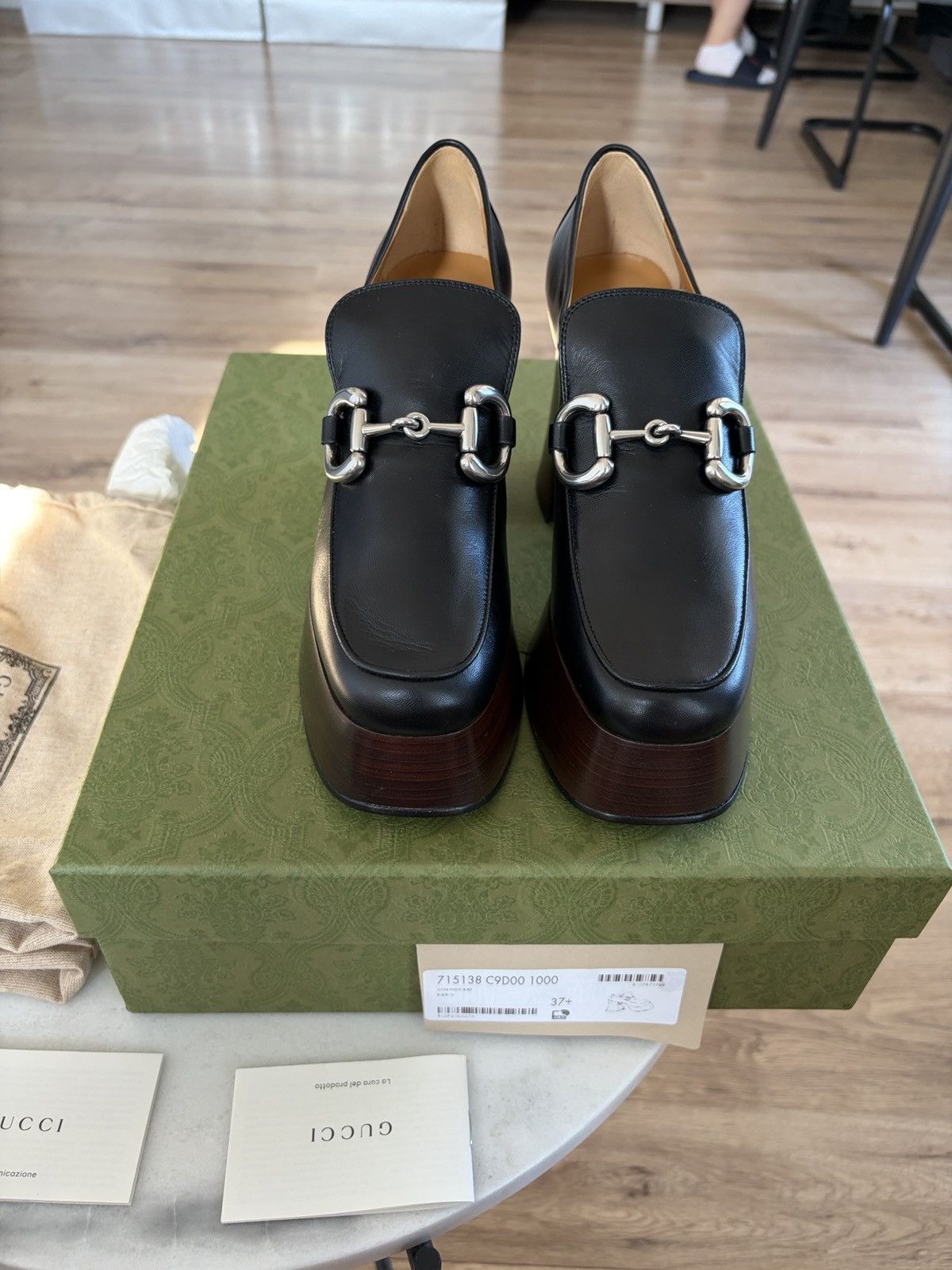 Gucci Gucci platform horsebit loafer blac Size US 7.5 / IT 37.5 - 6 Thumbnail