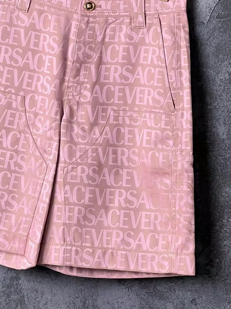 Versace Versace Casual shorts with letter embroidery Size 30" / US 8 / IT 44 - 3 Thumbnail