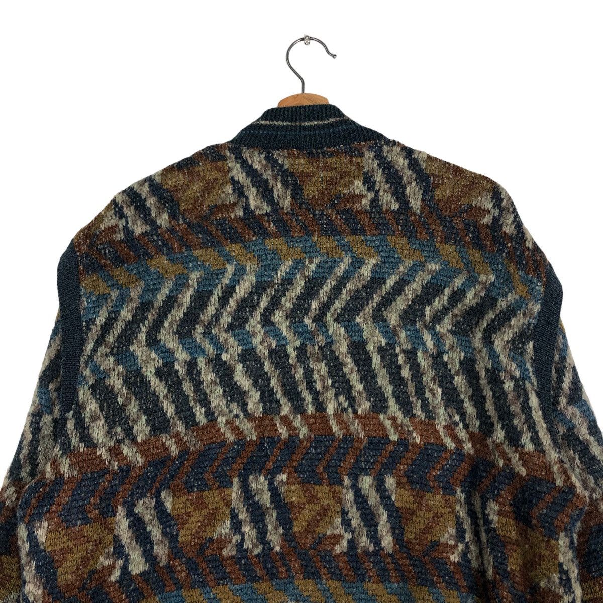 Japanese Brand 🔥Vintage Bomber Cardigan Jacket Japan Coogi Design Size US L / EU 52-54 / 3 - 9 Thumbnail