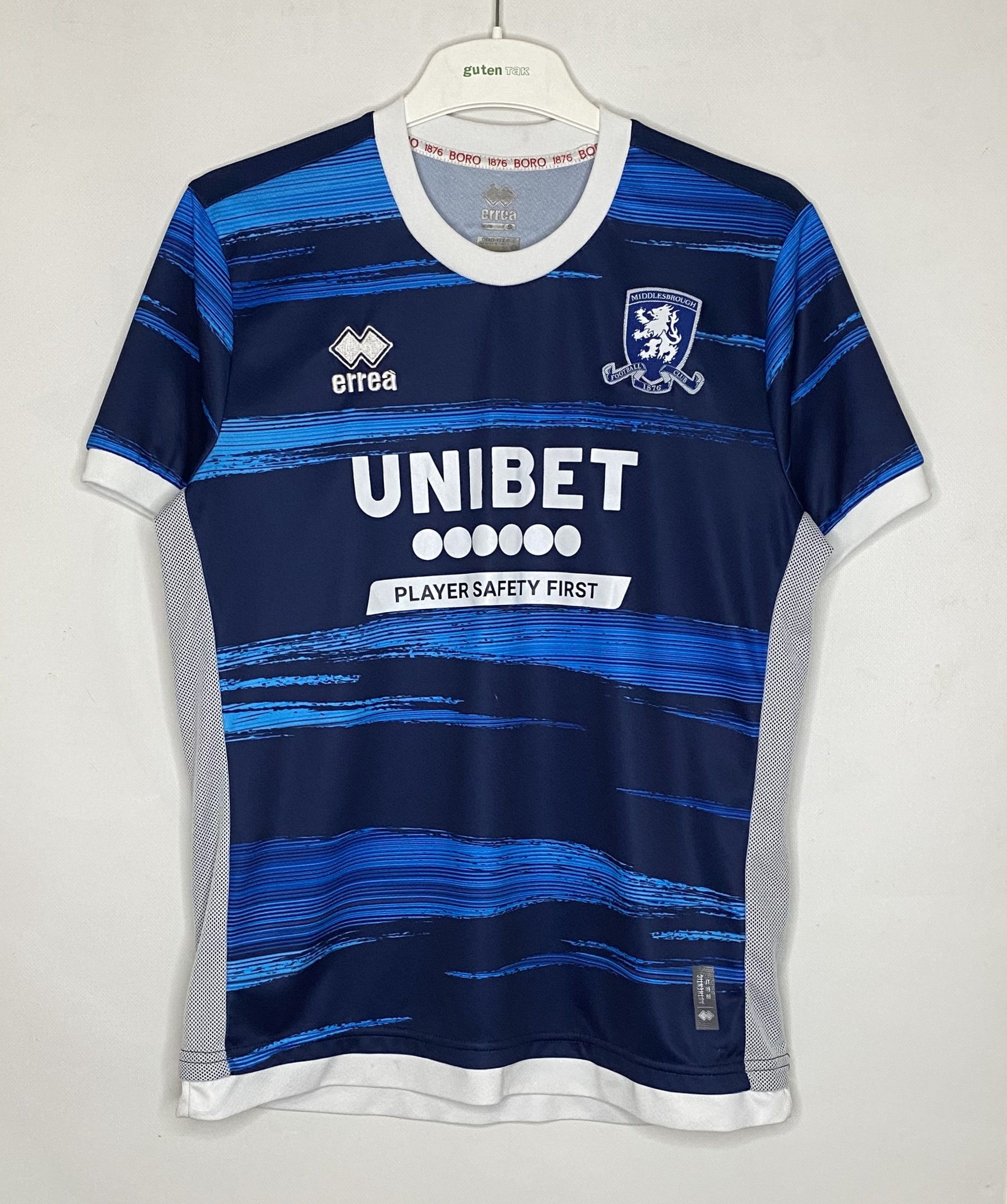 Errea MIDDLESBROUGH 2022 2023 AWAY FOOTBALL SHIRT SOCCER JERSEY Size US S / EU 44-46 / 1 - 1 Thumbnail