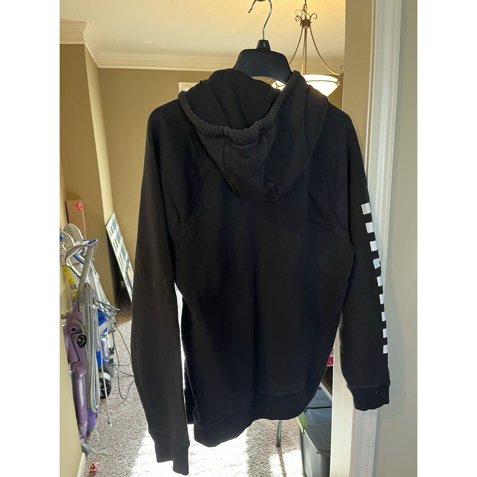 Vans Vans Black White Checker Board Sleeves Hoodie Mens Size L Size US L / EU 52-54 / 3 - 5 Thumbnail