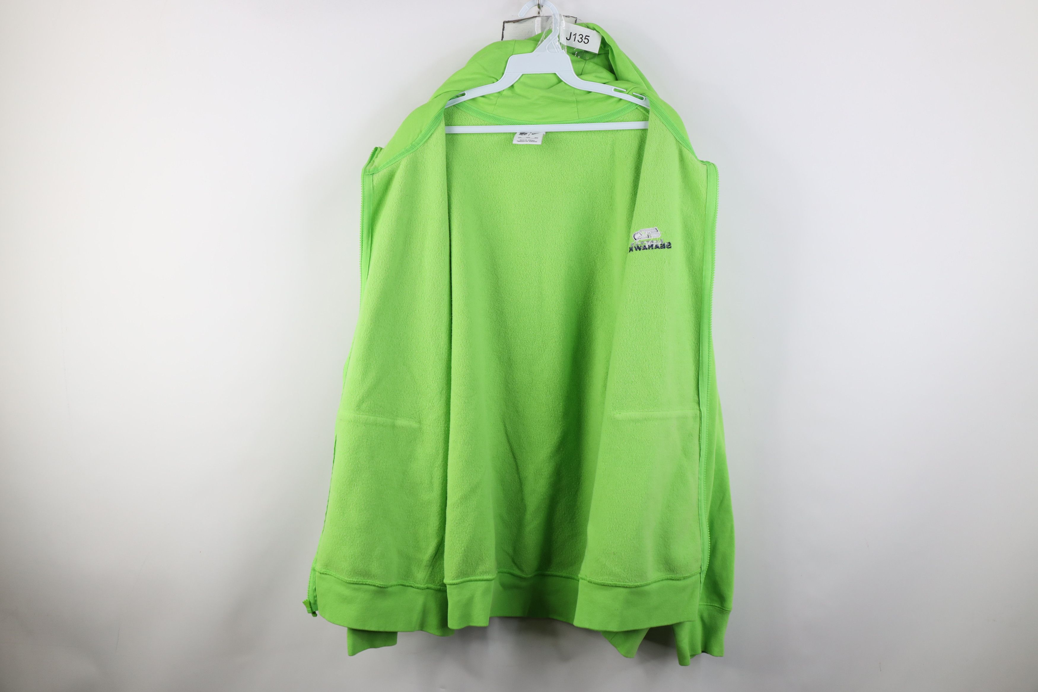 Nike Nike NFL Seattle Seahawks Full Zip Hoodie Sweatshirt Size US XXL / EU 58 / 5 - 11 Thumbnail