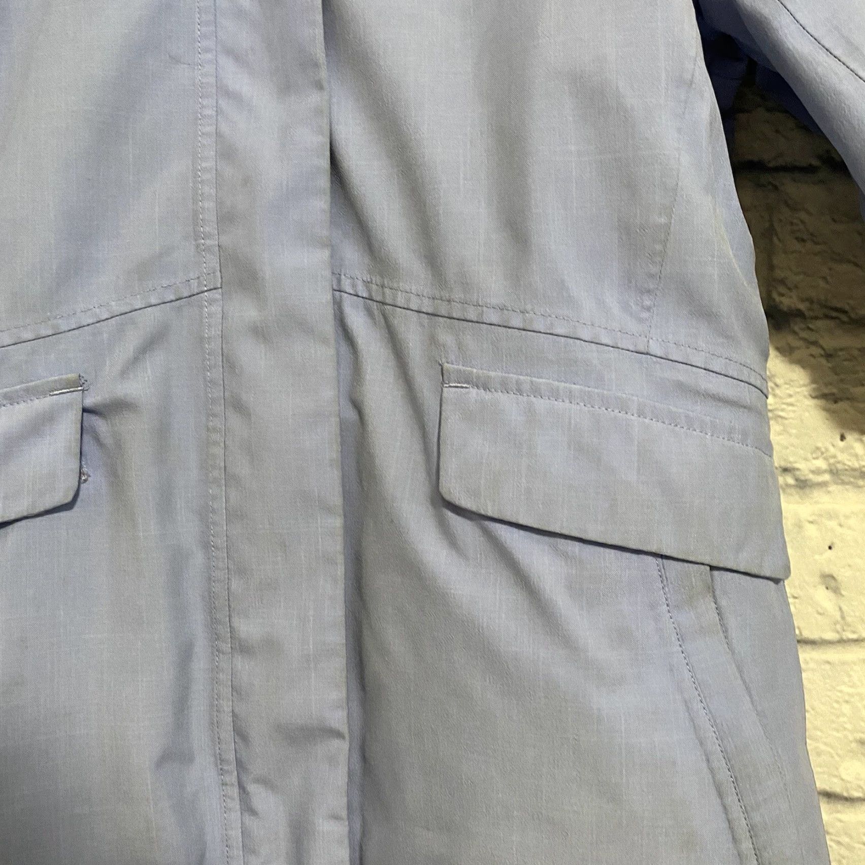 The North Face VINTAGE The North Face 3 in 1 Jacket HyVent Hooded Jacket Womens Small White/Blue Jacket Womens Mens Ladies Size S / US 4 / IT 40 - 6 Thumbnail