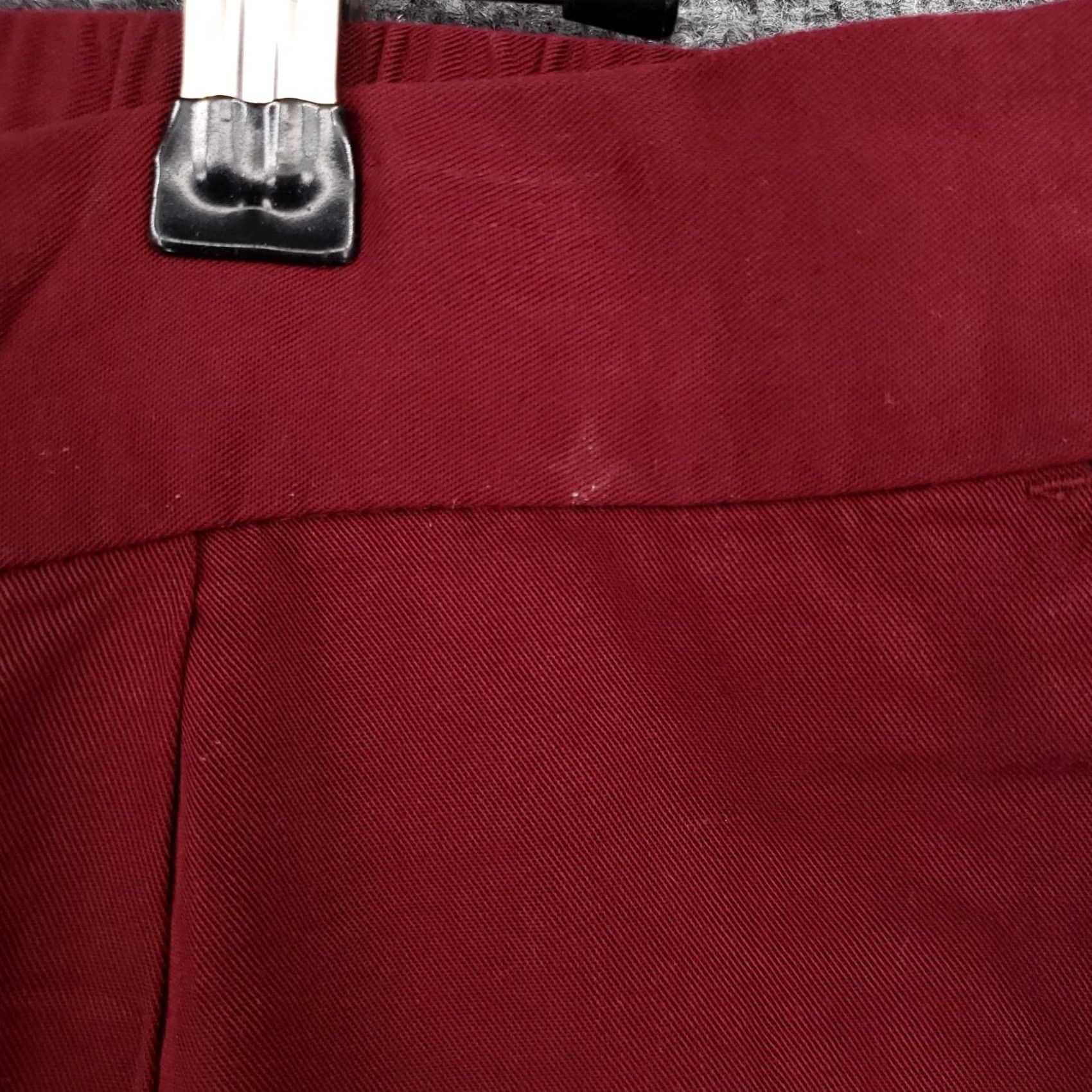 Old Navy Old Navy Pants Women 4 Red Cropped Mid Rise Tapered Cuffed Flat Front Drawstring Size 27" / US 4 / IT 40 - 6 Thumbnail