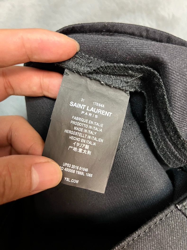 Saint Laurent Paris saint Laurent parisFall/Winter Black Wrecking Jeans 2503-N Size US 32 / EU 48 - 4 Thumbnail