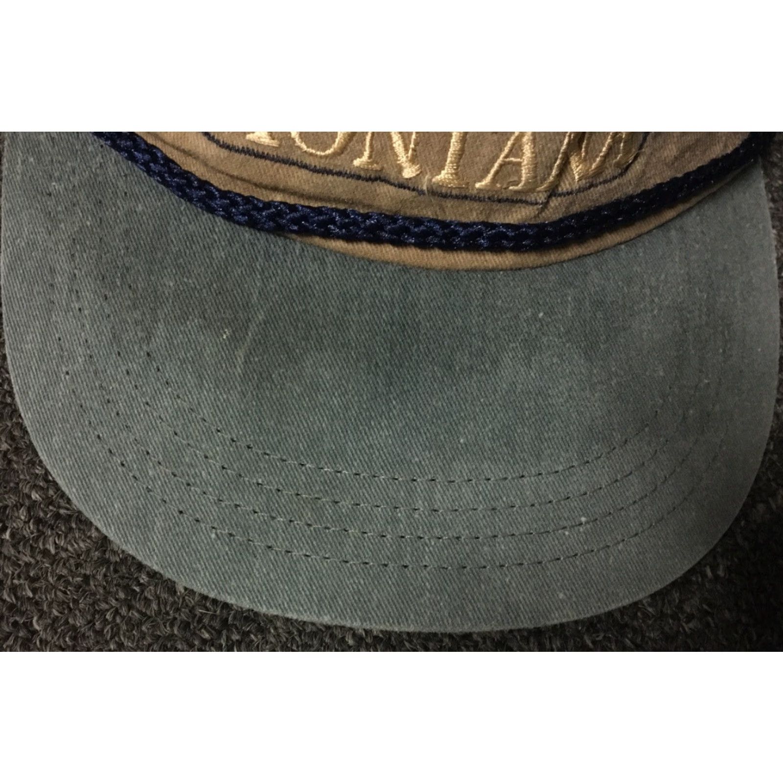 Vintage Vtg 80s Montana Faded Strapback Hat USA Trucker Biker Grunge Punk Skate 90s City Size ONE SIZE - 4 Thumbnail