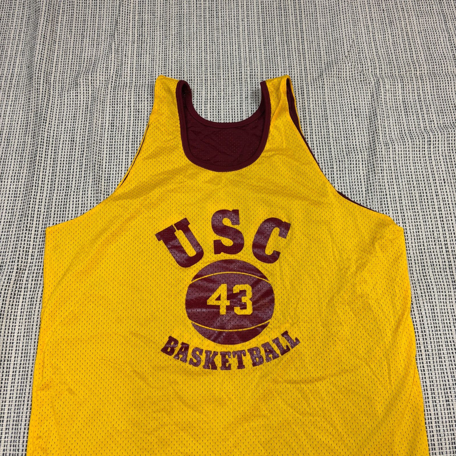 Champion × Vintage Vintage 70s Champion USC Basketball #43 Reversible Jersey XL Size US XL / EU 56 / 4 - 4 Thumbnail