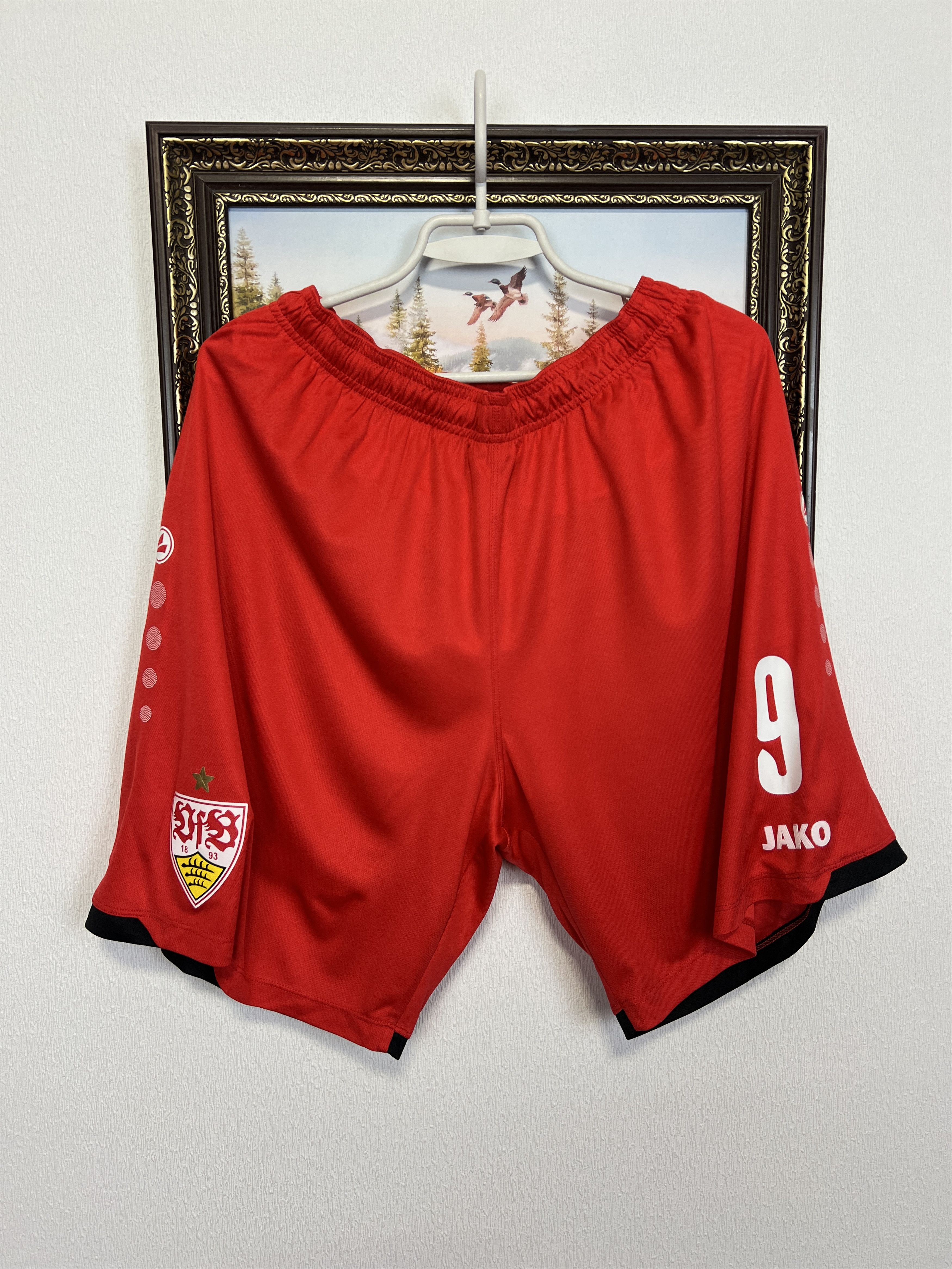 Vintage VfB Stuttgart Football Shorts Player Issue Athletic Soccer Size US 38 / EU 54 - 1 Thumbnail