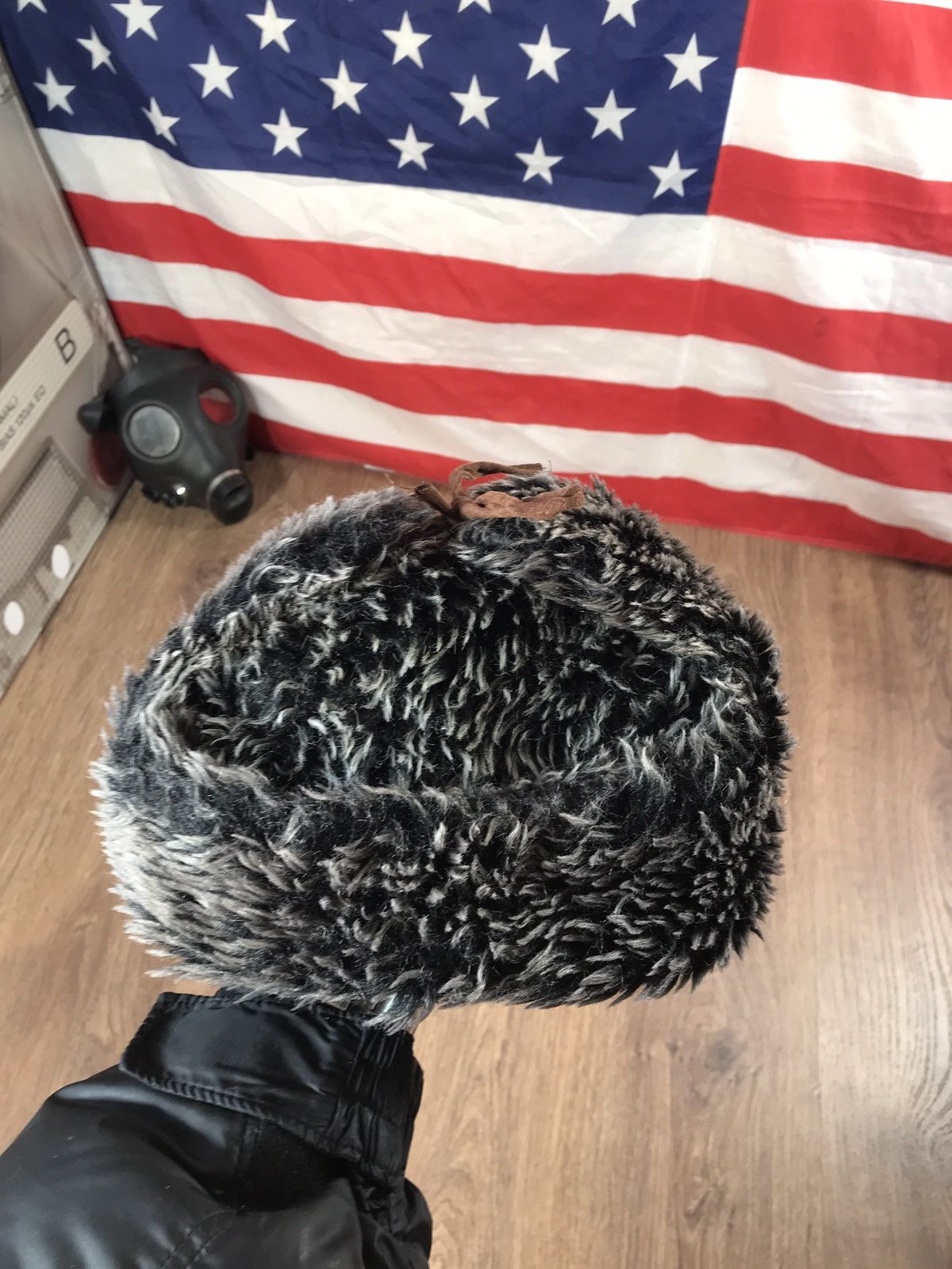 Japanese Brand × Vintage Vintage Y2K Fuzzy Mohair Ushanka Drill Hat Size ONE SIZE - 8 Thumbnail