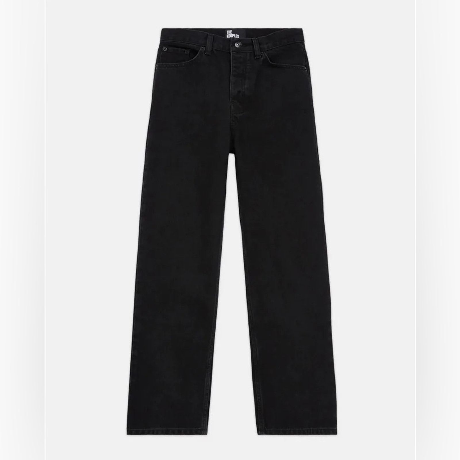The Kooples $265 msrp nwt The Kooples Black washed straight Jeans sz 26 Size 26" / US 2 / IT 38 - 2 Thumbnail
