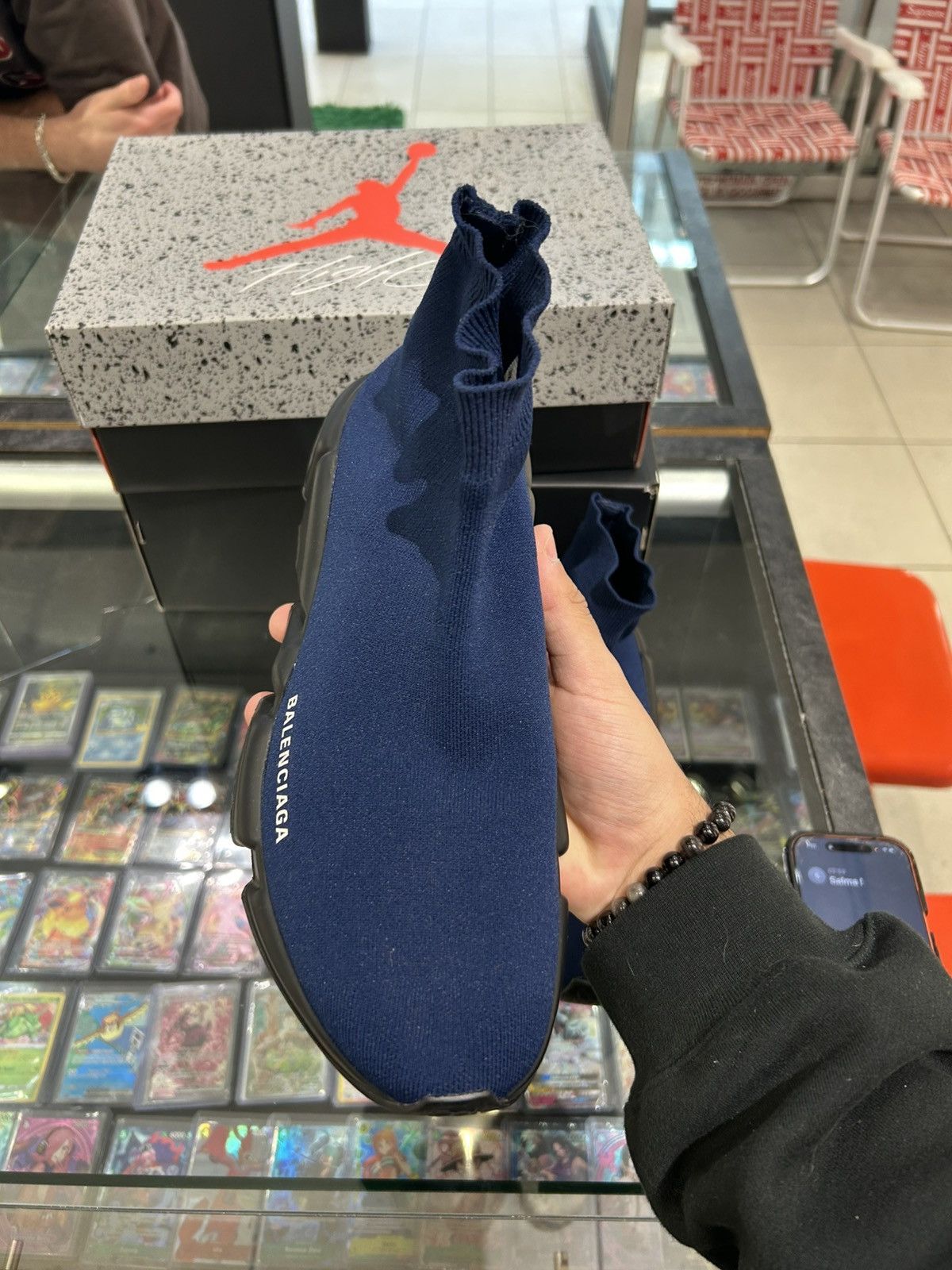 Balenciaga Balenciaga speed runner navy Size US 9 / EU 42 - 6 Thumbnail