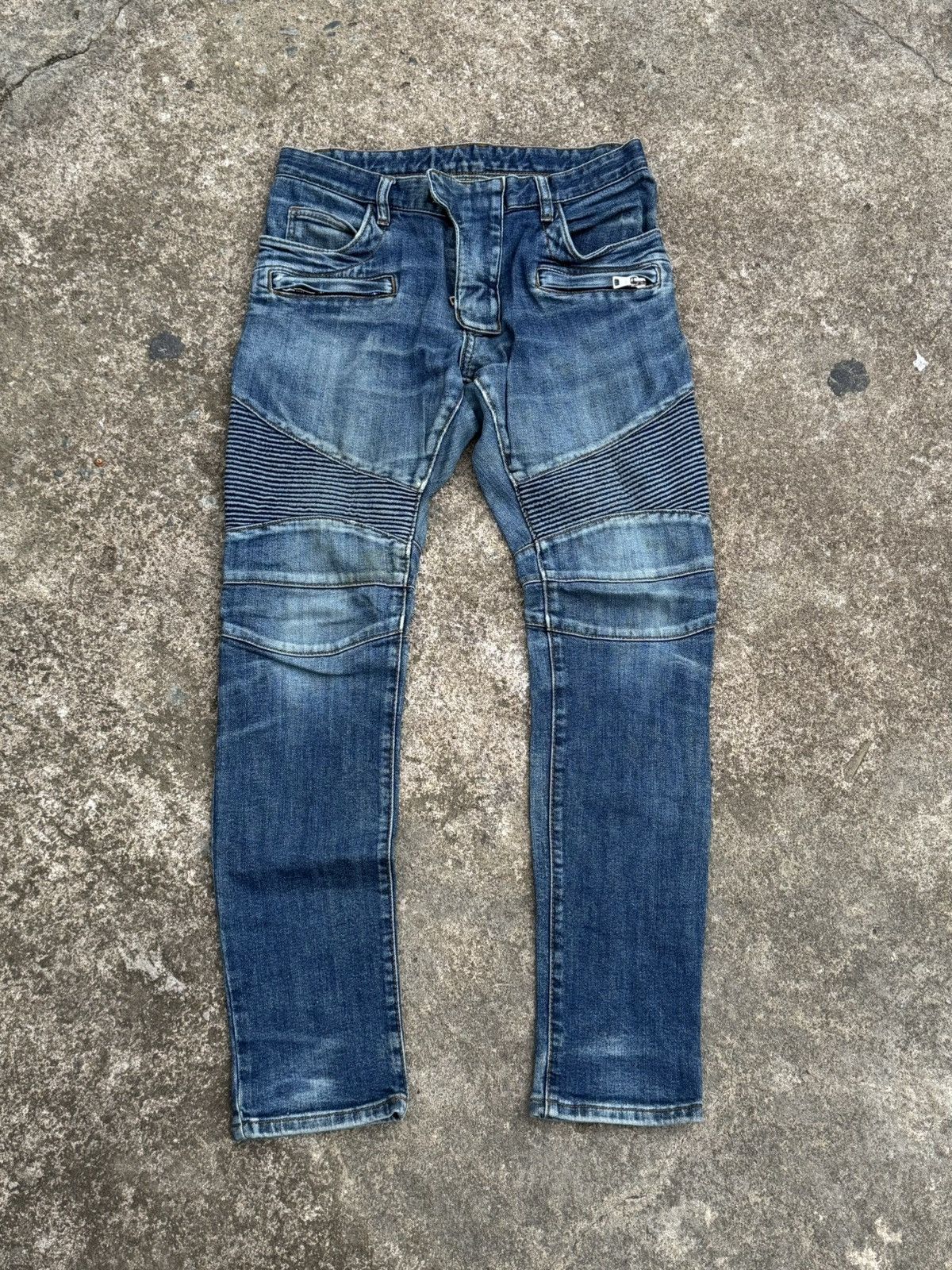 Balmain Balmain Decarnin Biker Denim Size US 30 / EU 46 - 1 Thumbnail