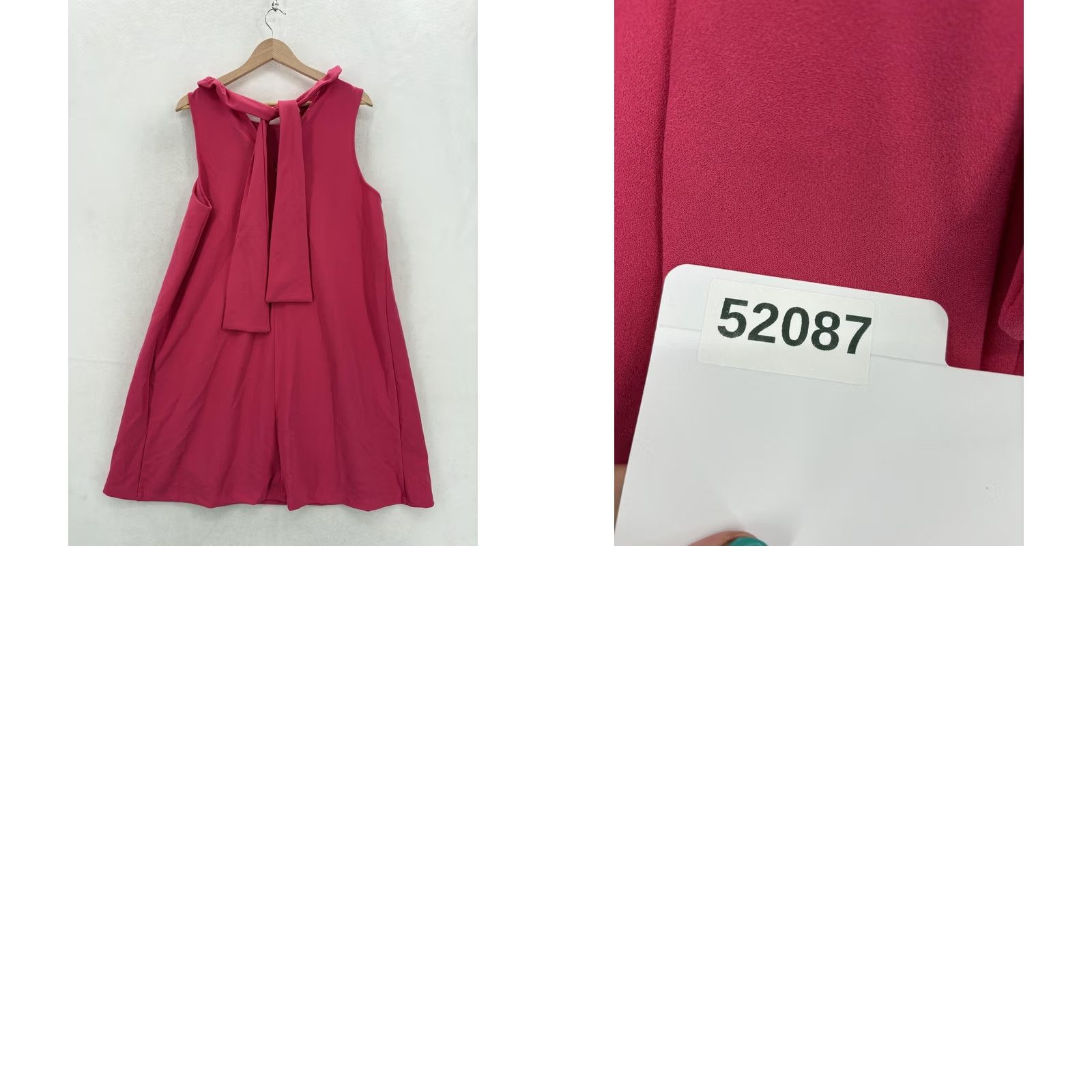 Vintage Pomander Place Pink Sleeveless High Neck Ruffle Back Swing Dress Womens XL Size XL / US 12-14 / IT 48-50 - 9 Thumbnail