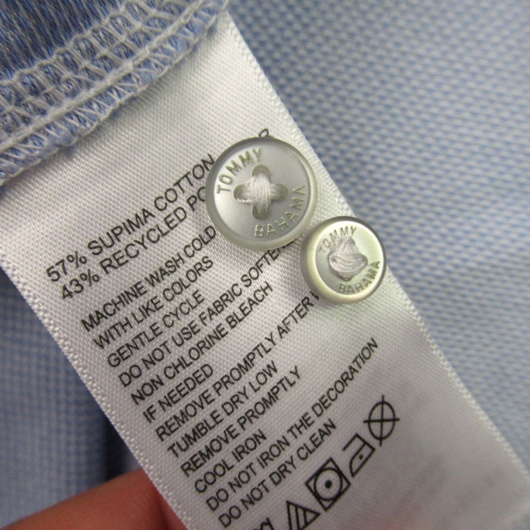Tommy Bahama Tommy Bahama Shirt Mens XL Tall Long Sleeve Button Front Blue Casual Cotton Blend Size US XL / EU 56 / 4 - 6 Thumbnail