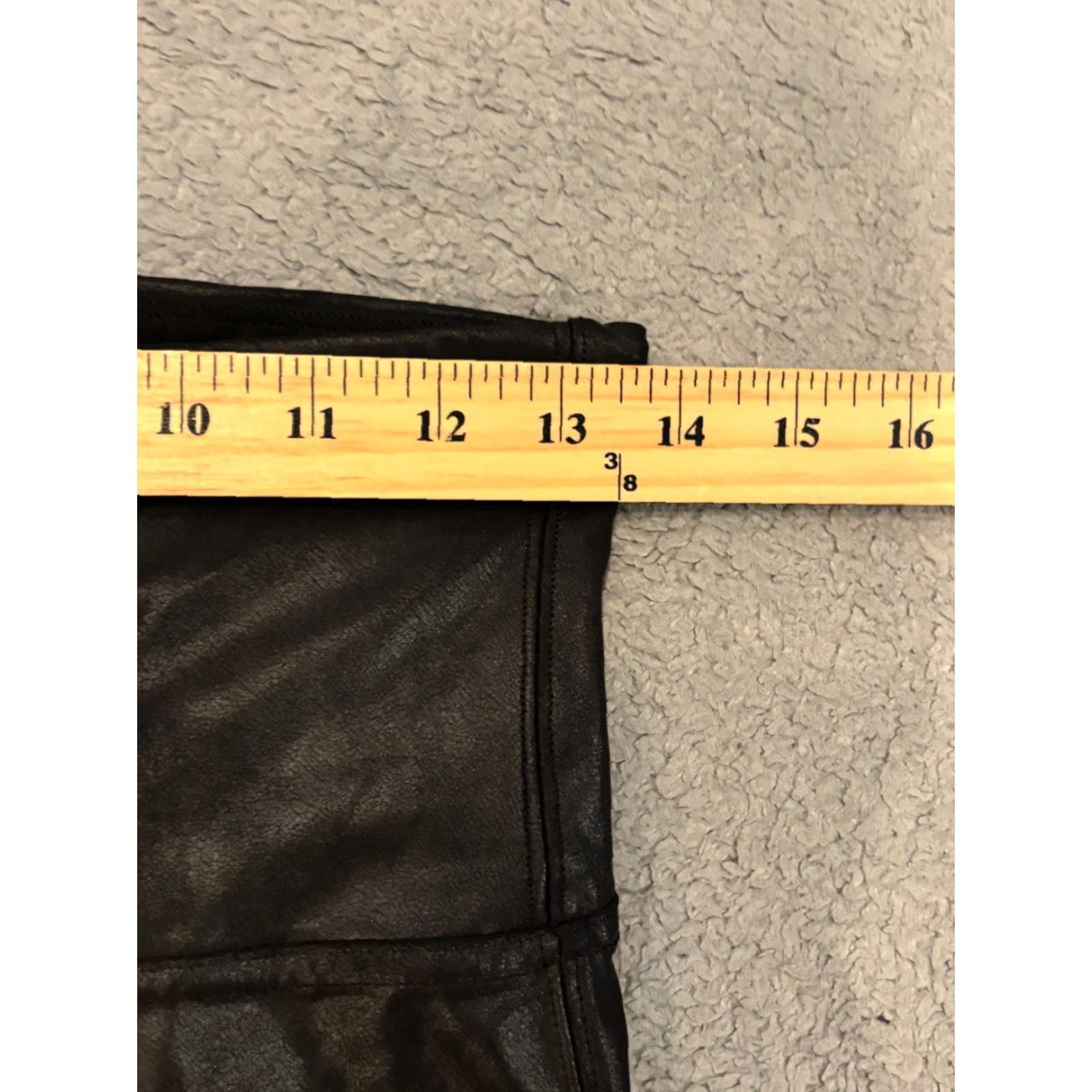 Spanx Spanx Black Faux Leather Leggings Womens Large Skinny Stretch Comfort Evening Leggings Size 36" / US 14 / IT 50 - 3 Thumbnail