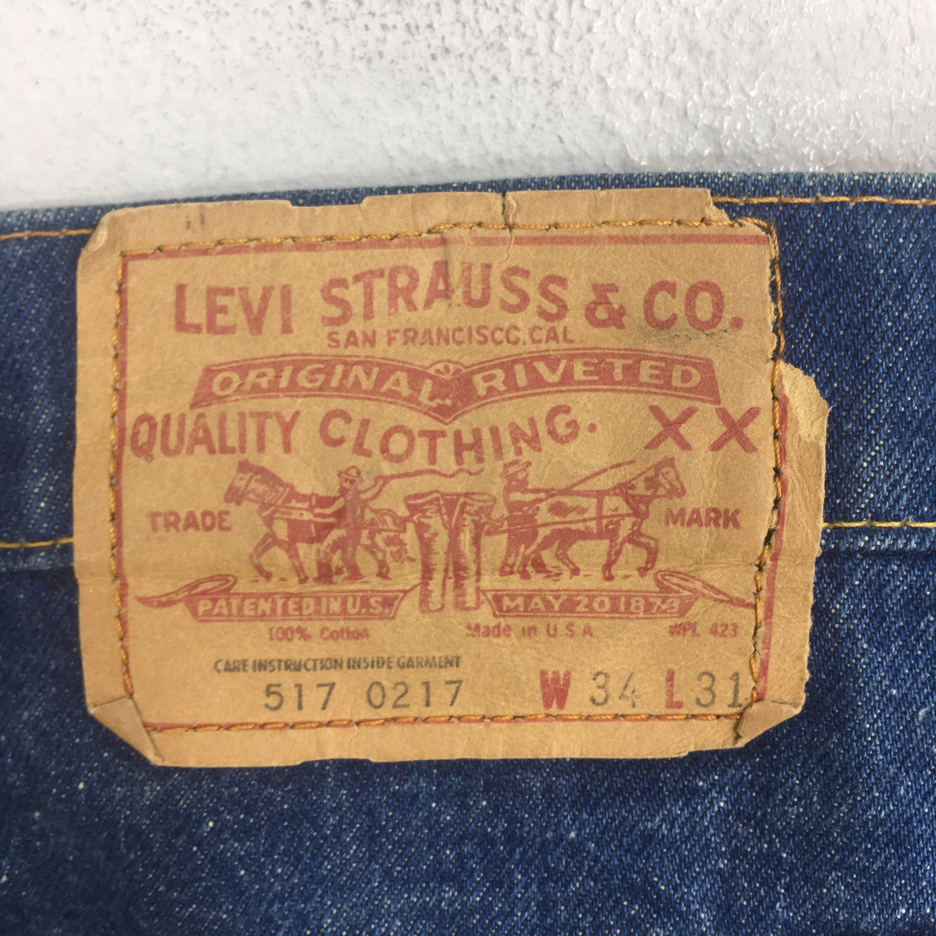 Levi's Size 32x31 80s Levi's 517 Bootcut Bell Bottom Jeans S1988 Size US 32 / EU 48 - 12 Thumbnail