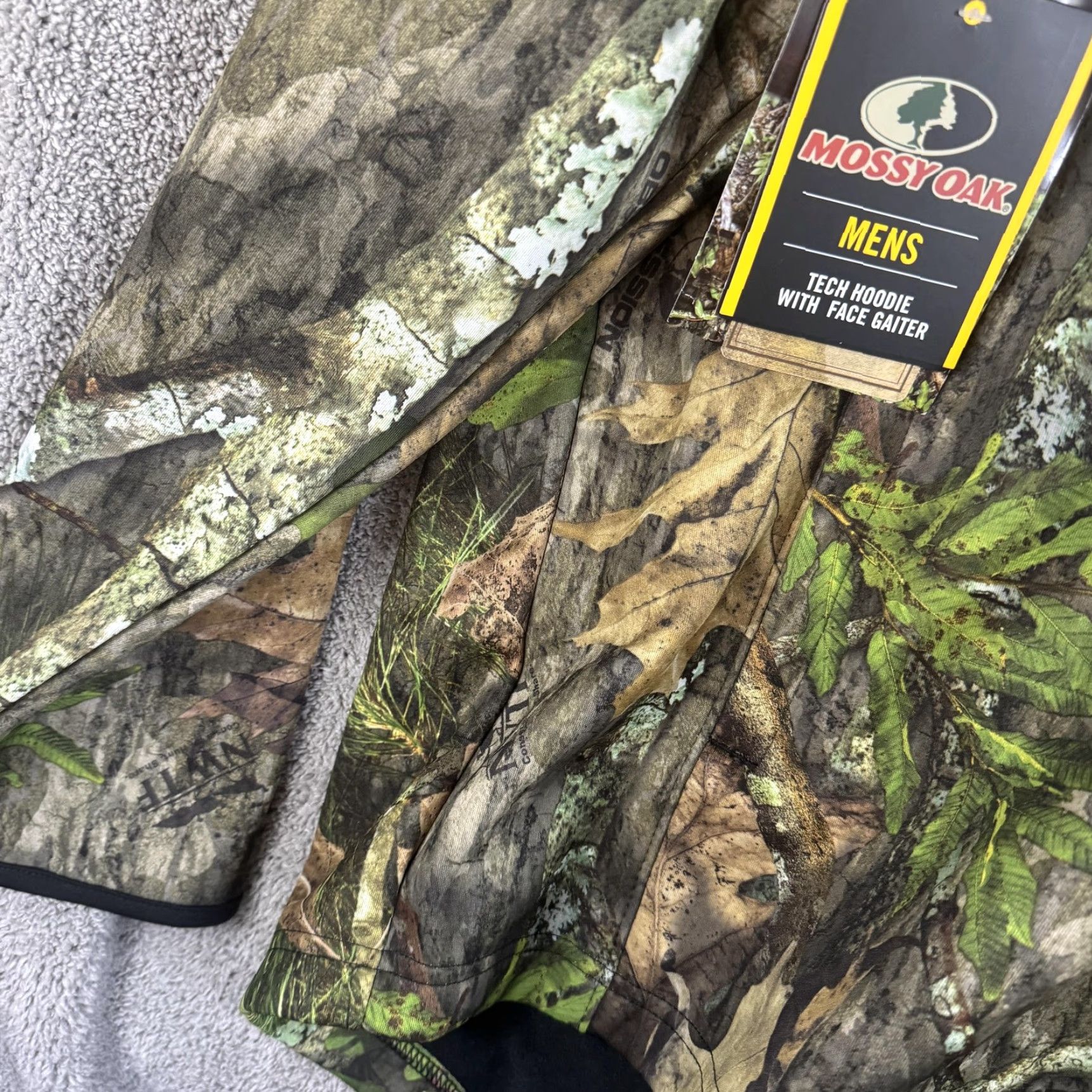 Vintage Mossy Oak Hoodie Mens 3XL Green Camo Tech Pullover Face Gaiter Fleece Hunting Size US XXL / EU 58 / 5 - 2 Thumbnail