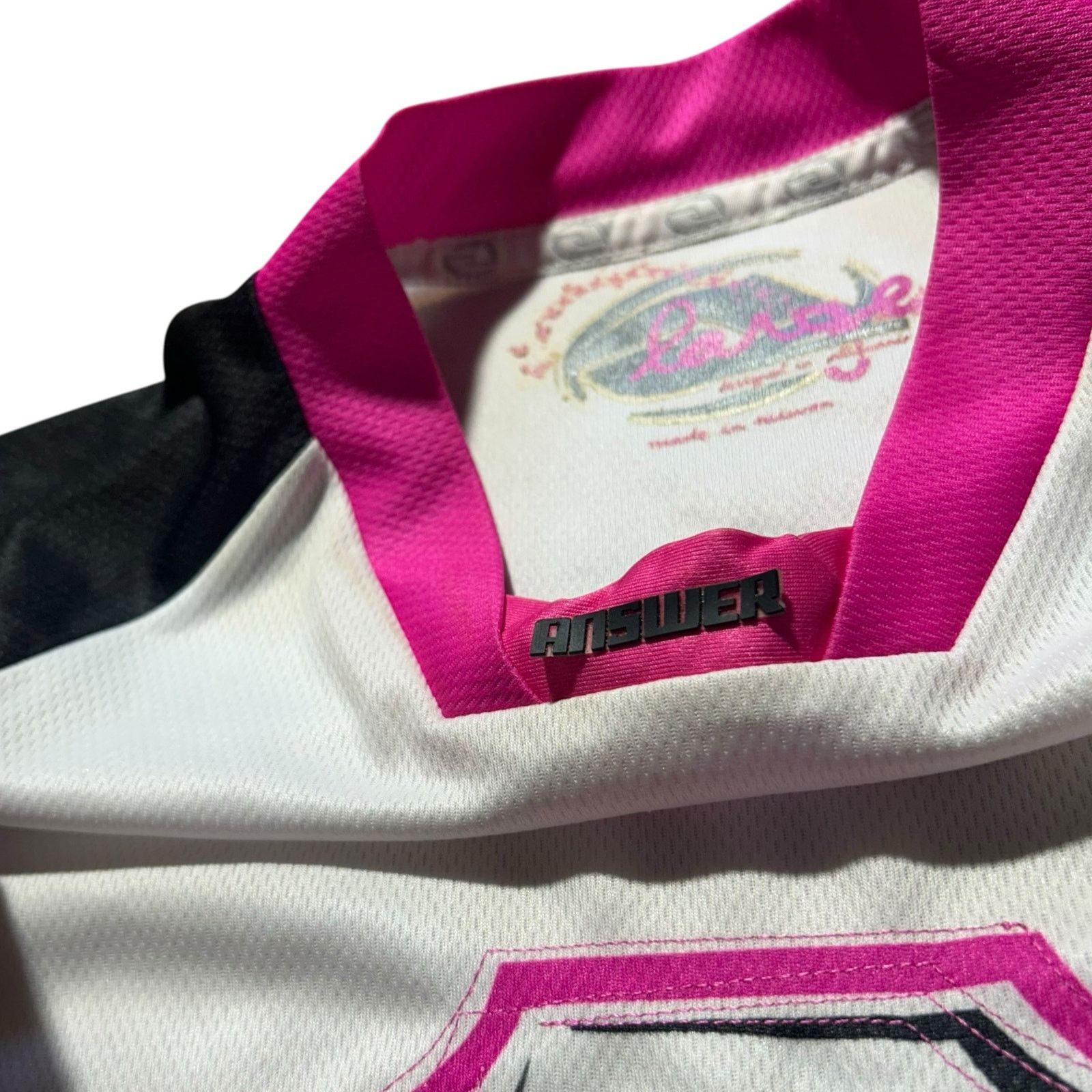 Fox Racing × Yamaha Answer Racing Y2K Pink Black White MX Jersey Size L / US 10 / IT 46 - 7 Thumbnail