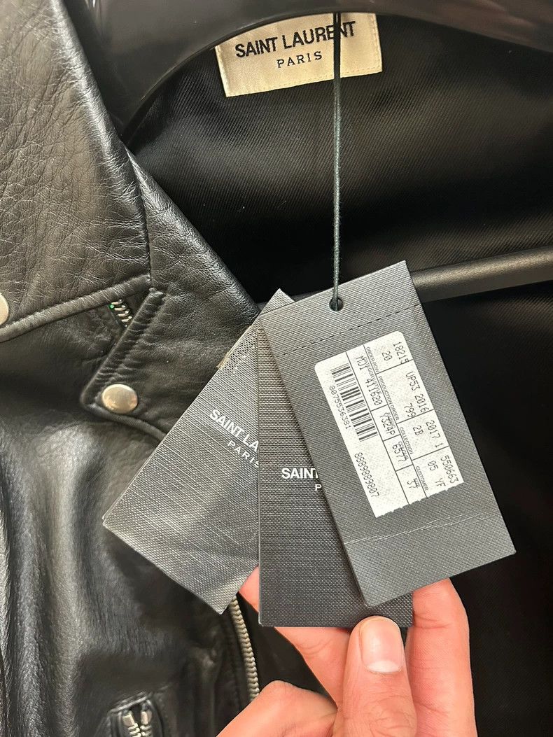 Yves Saint Laurent Saint Laruent 16aw Candy Rainbow Shark L01 Motorcycle Leath Size US M / EU 48-50 / 2 - 4 Thumbnail