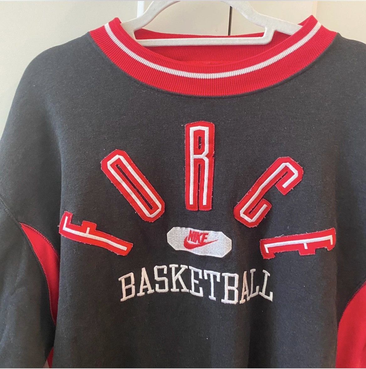 Nike × Vintage Nike Force Sweatshirt **Style Worn By Nas** Vintage Vtg 90s Size US L / EU 52-54 / 3 - 4 Thumbnail