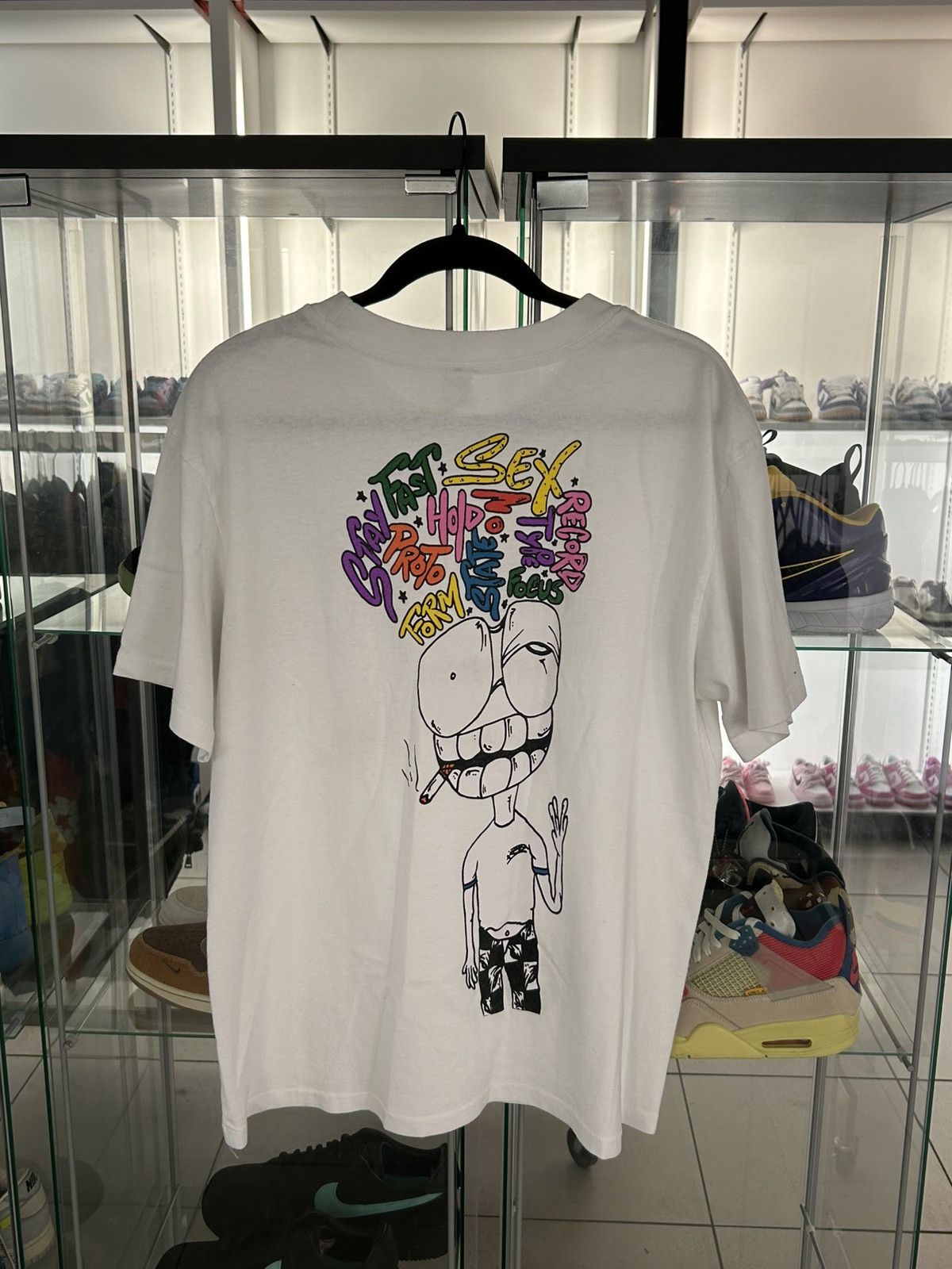 トップス MattyBoy ANTI PROMO T-shirt Matty Boy Anti Promo Logo Pocket Short Sleeve Tee Shirt White Multi
