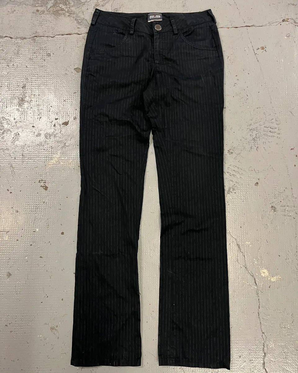 Jean Paul Gaultier Jean Paul Gaultier Black Classy Striped Pants Size 25" / US 0 / IT 36 - 5 Thumbnail