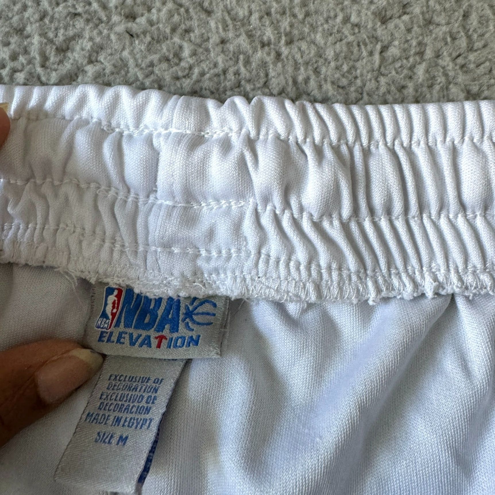 NBA NBA Pants Mens Medium Blue White Sweat Joggers Elevation Basketball Gym Athletic Size US 31 - 4 Thumbnail