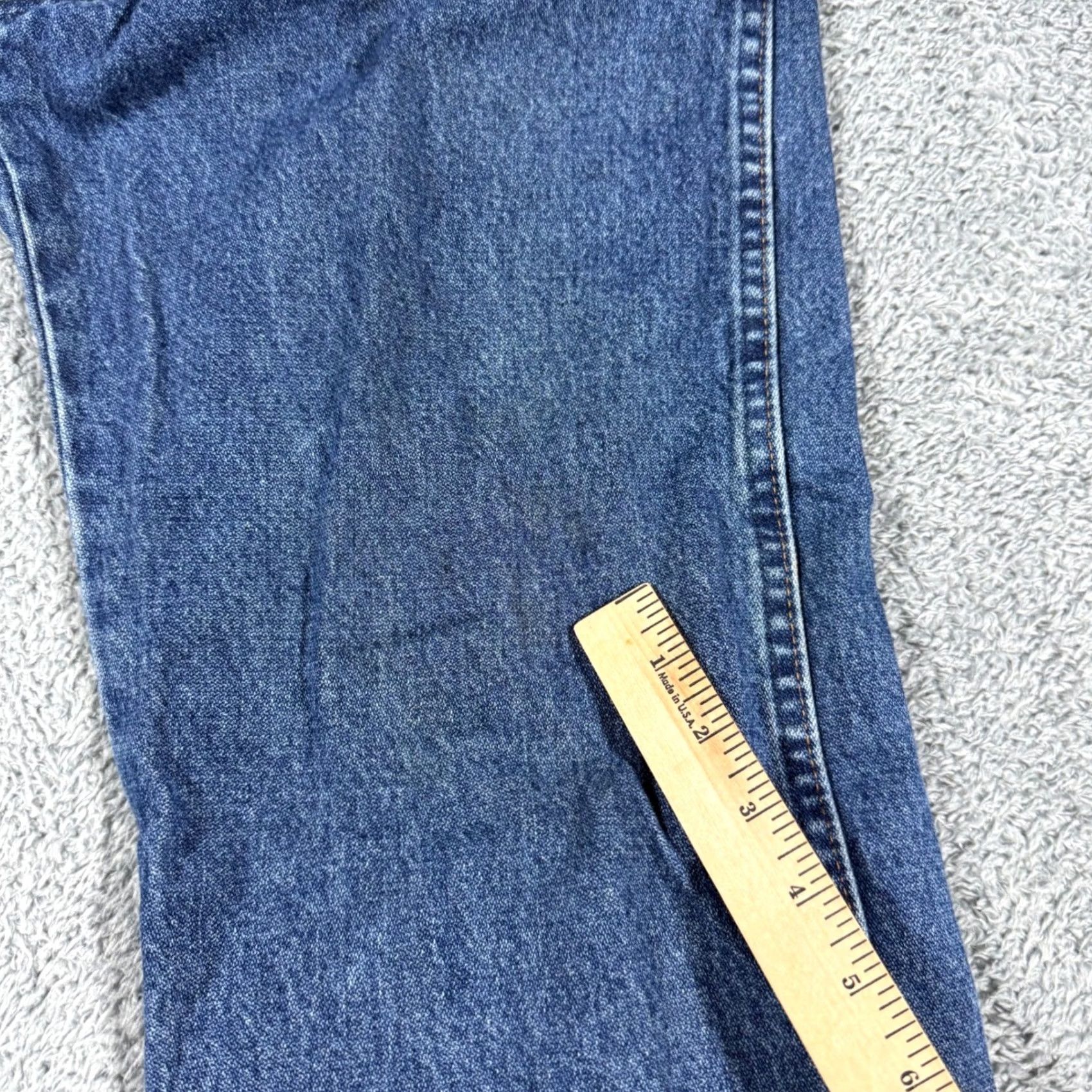 Wrangler Wrangler Jeans Mens 30x30 Blue Cowboy Cut Straight Leg Denim 1013MWZ Ships with Pockets Cowboy Cut 90s Mens Jeans W2023 Size US 30 / EU 46 - 6 Thumbnail