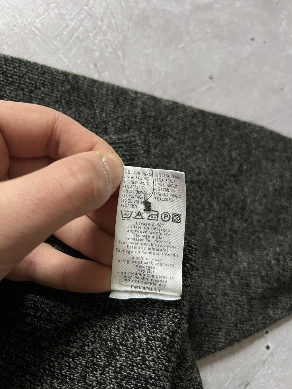 Lacoste Vintage Lacoste 1980s wool and acrylic knit cardigan, size 9 Size US XXL / EU 58 / 5 - 12 Thumbnail
