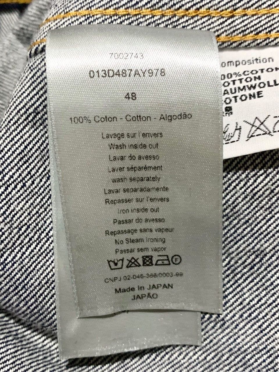 Dior Dior Washed Denim Jacket Size US XXS / EU 40 - 6 Thumbnail