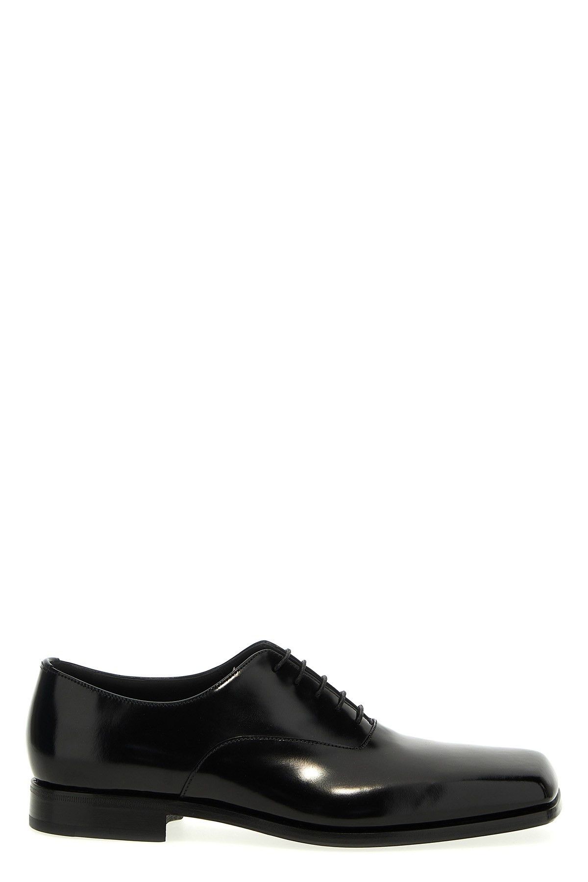 image of Prada 'oxford' Lace Up Shoes in Black, Men's (Size 11)