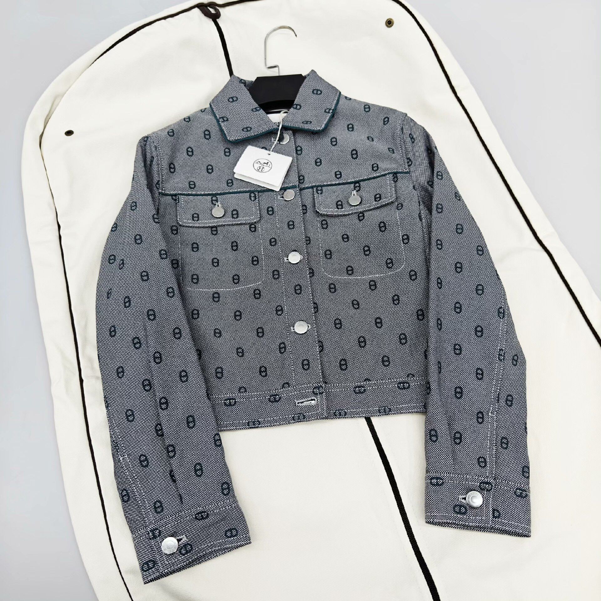 Hermes Hermes 23FW Pig Nose Denim Jacket Size US S / EU 44-46 / 1 - 1 Thumbnail