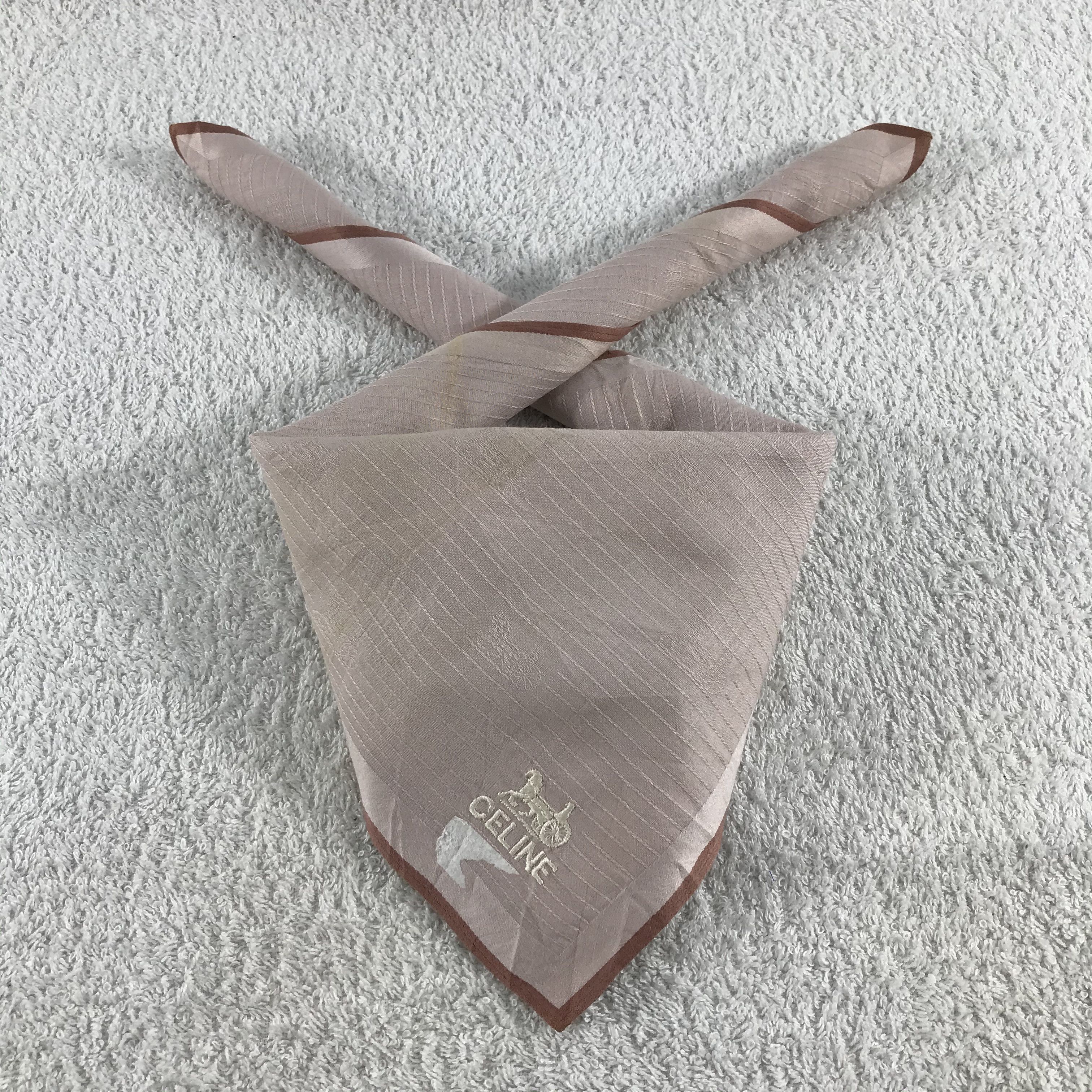 Celine × Vintage Celine Bandana / Handkerchief / Neckerchief - S185 Size ONE SIZE - 3 Thumbnail