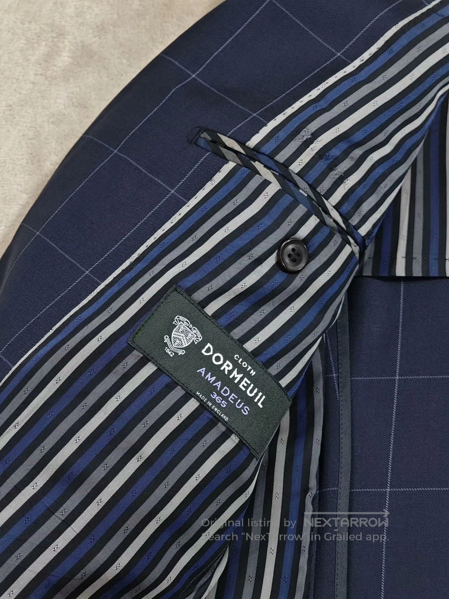 Japanese Brand Dormeuil Wool Custom Suit Jacket. Size US M / EU 48-50 / 2 - 7 Thumbnail