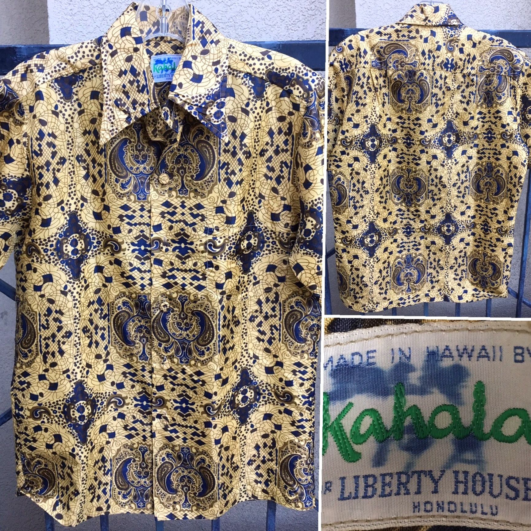 ALOHAS VINTAGE Kahala For Liberty House Honolulu Hawaiian Shirt Paisley Aloha Tiki S Size US S / EU 44-46 / 1 - 4 Thumbnail