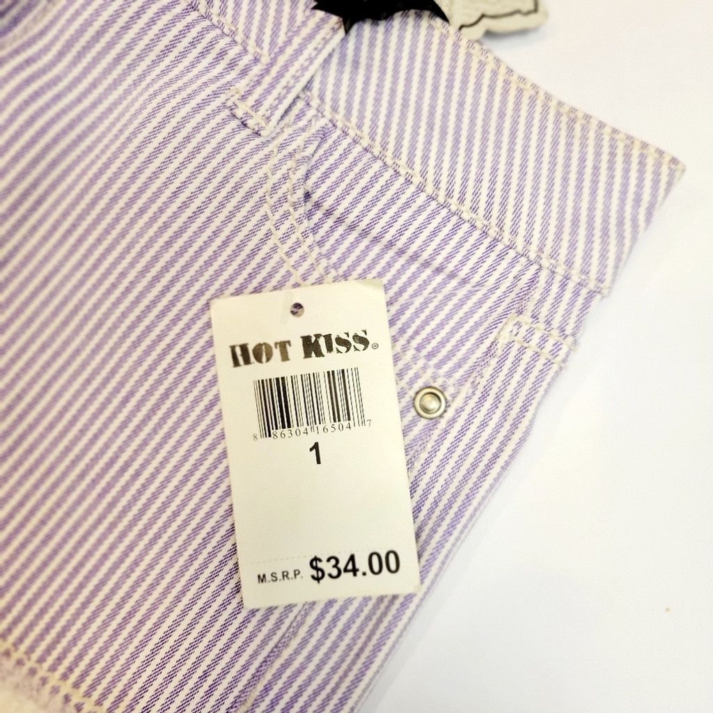 Other Hot Kiss Cici Striped Purple Cici Shorts Size 1 Size 24" / US 00 / IT 34 - 4 Thumbnail