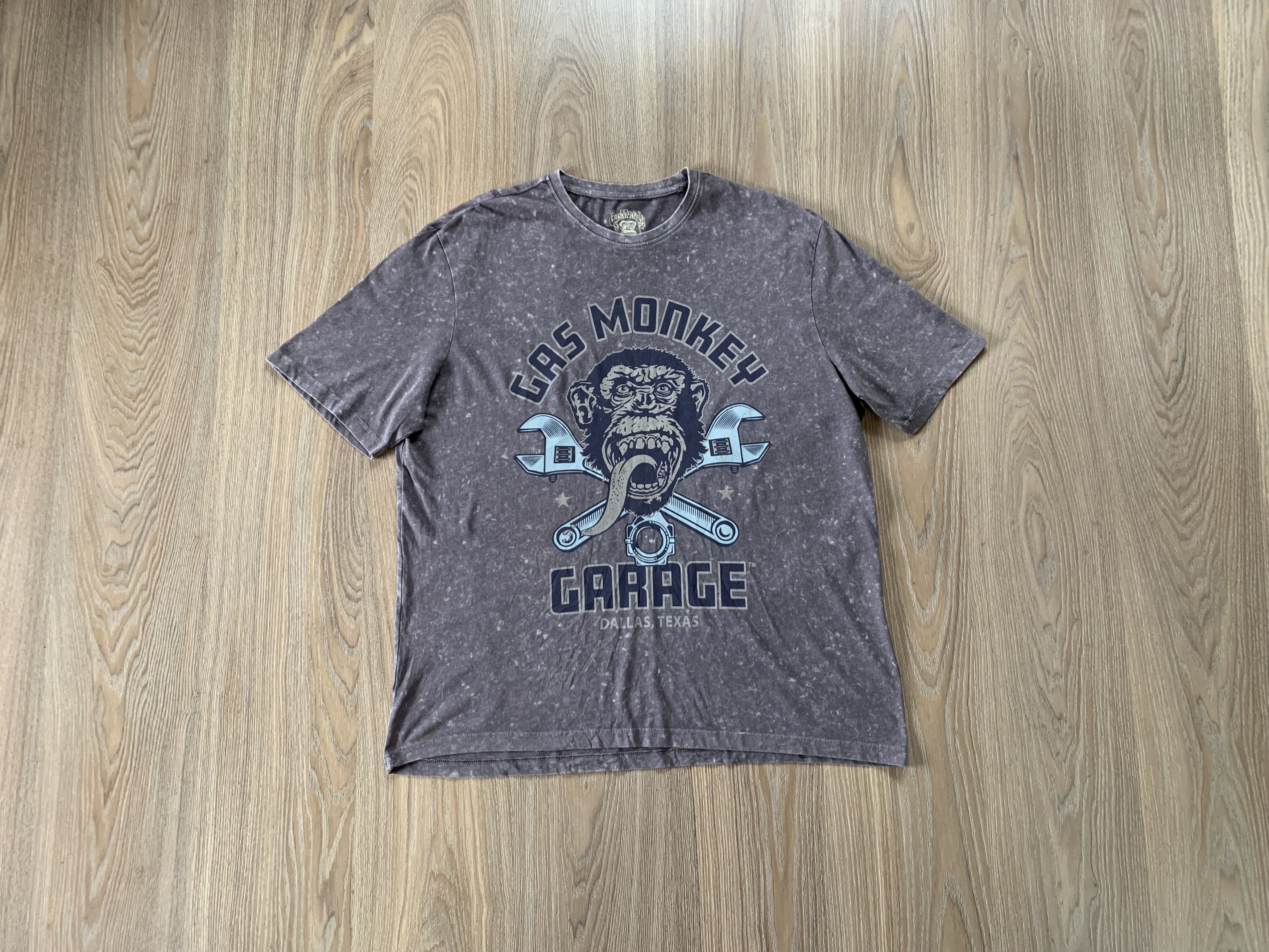 Japanese Brand × Other Gas Monkey Garage Tie Dye Printed T-Shirt Size US XL / EU 56 / 4 - 1 Thumbnail