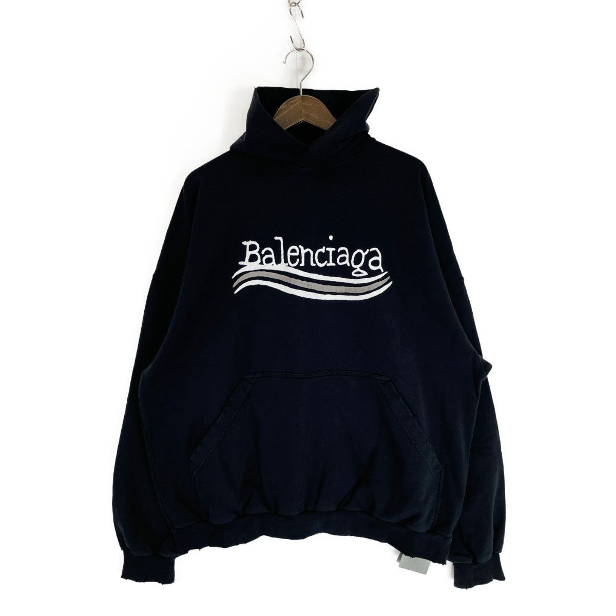 Balenciaga Balenciaga Logo Print Pullover Parka Size US M / EU 48-50 / 2 - 1 Thumbnail
