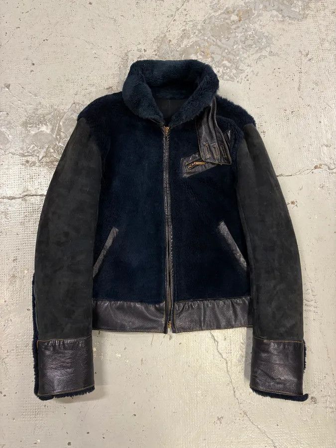 Roberto Cavalli 2000s Roberto Cavalli Blue Fur Shearling Jacket Size US M / EU 48-50 / 2 - 1 Thumbnail