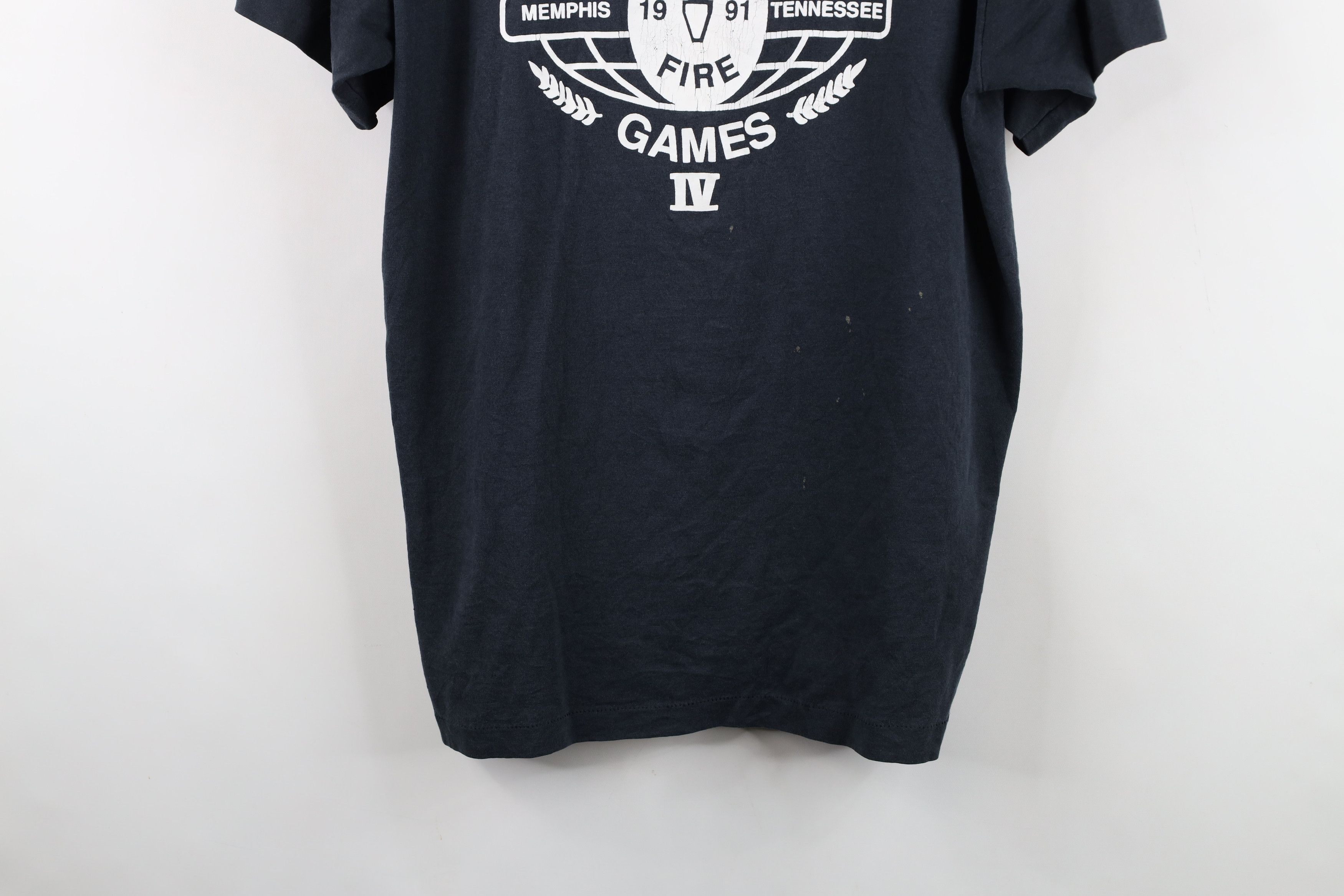 Vintage Vintage 90s Fire World Games IV Short Sleeve T-Shirt USA Size US XL / EU 56 / 4 - 3 Thumbnail
